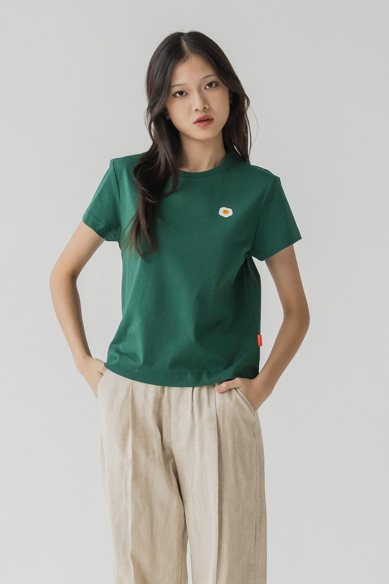 Sunny Side Up Tee in Forest