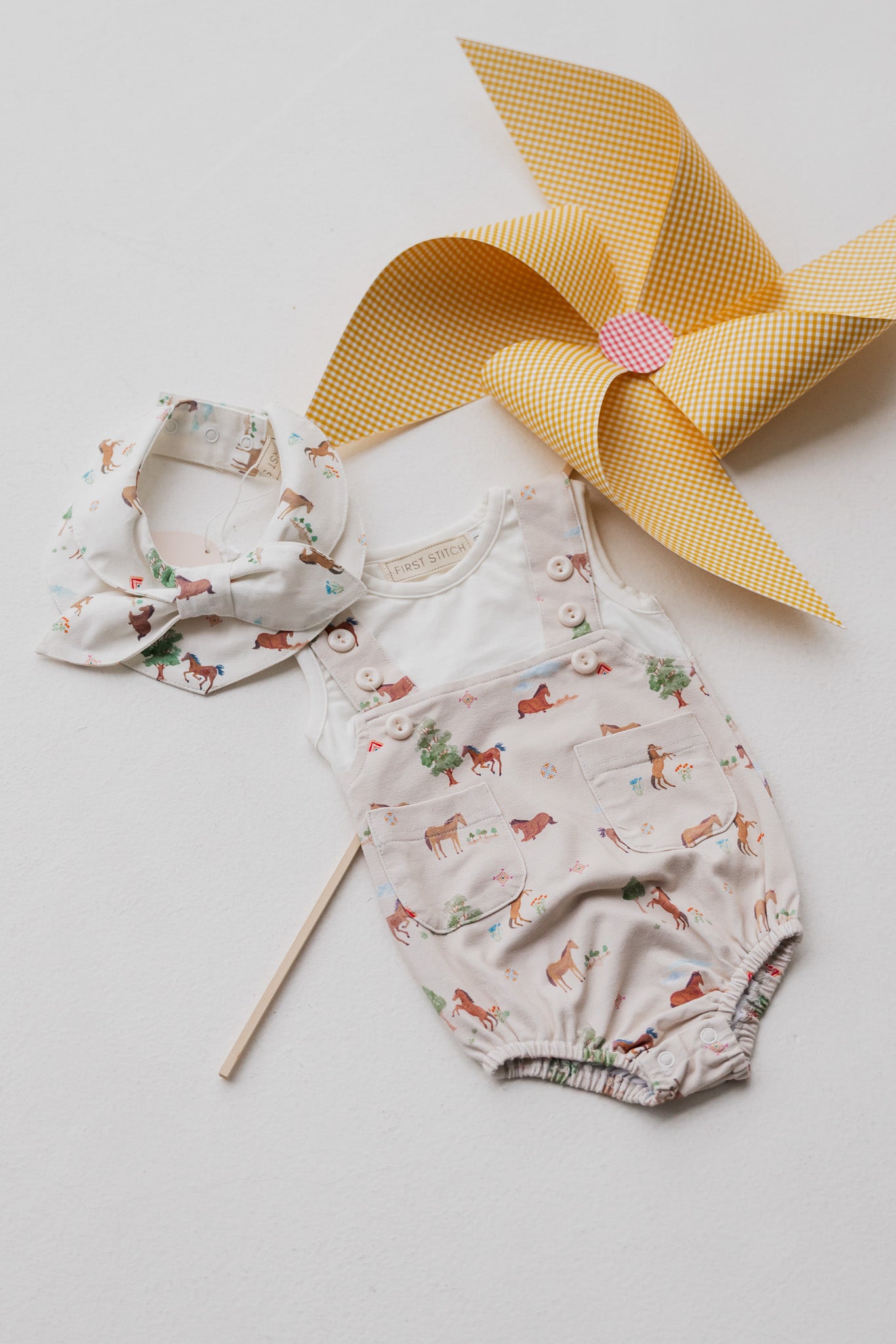 Fields of Gold Baby Romper in Harvest