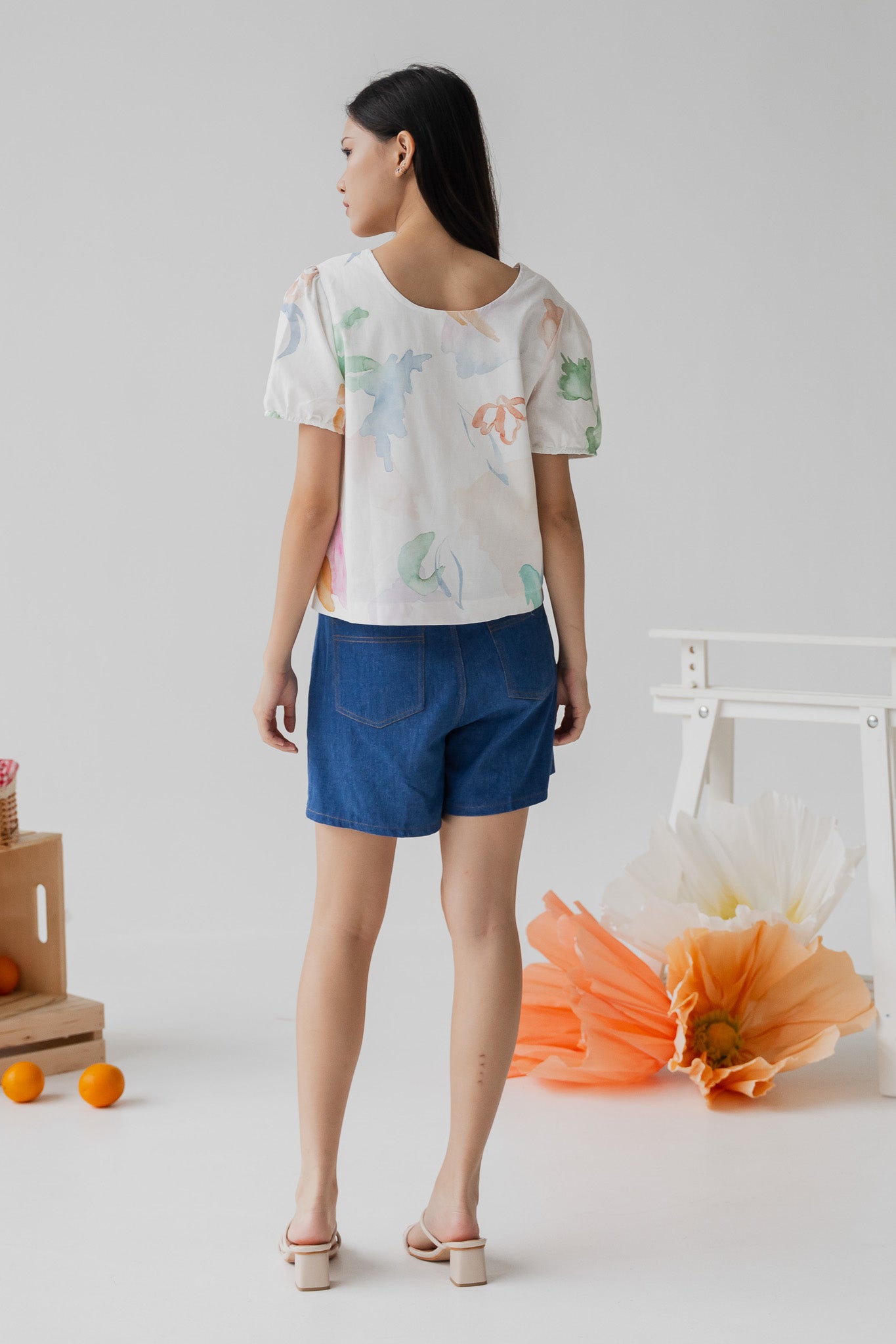 Garden of Eden Two-way Linen Blouse