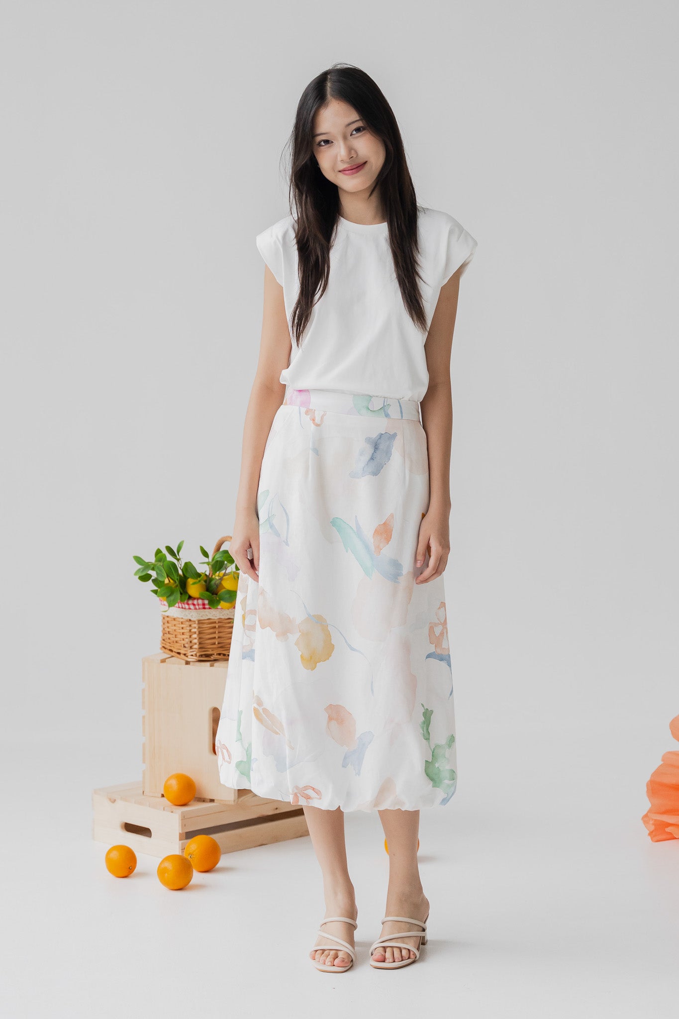 Garden of Eden Linen Cloud Skirt