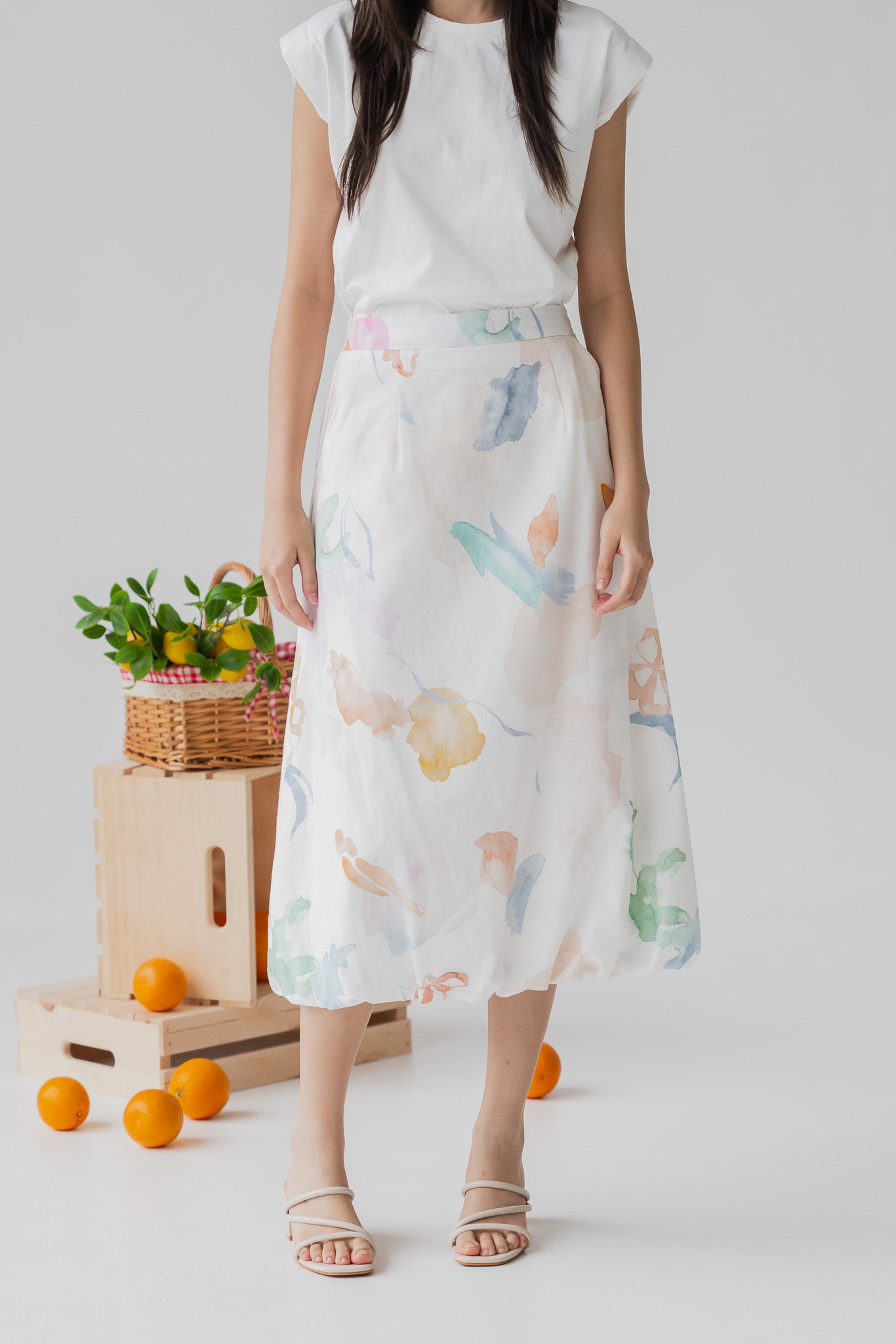 Garden of Eden Linen Cloud Skirt