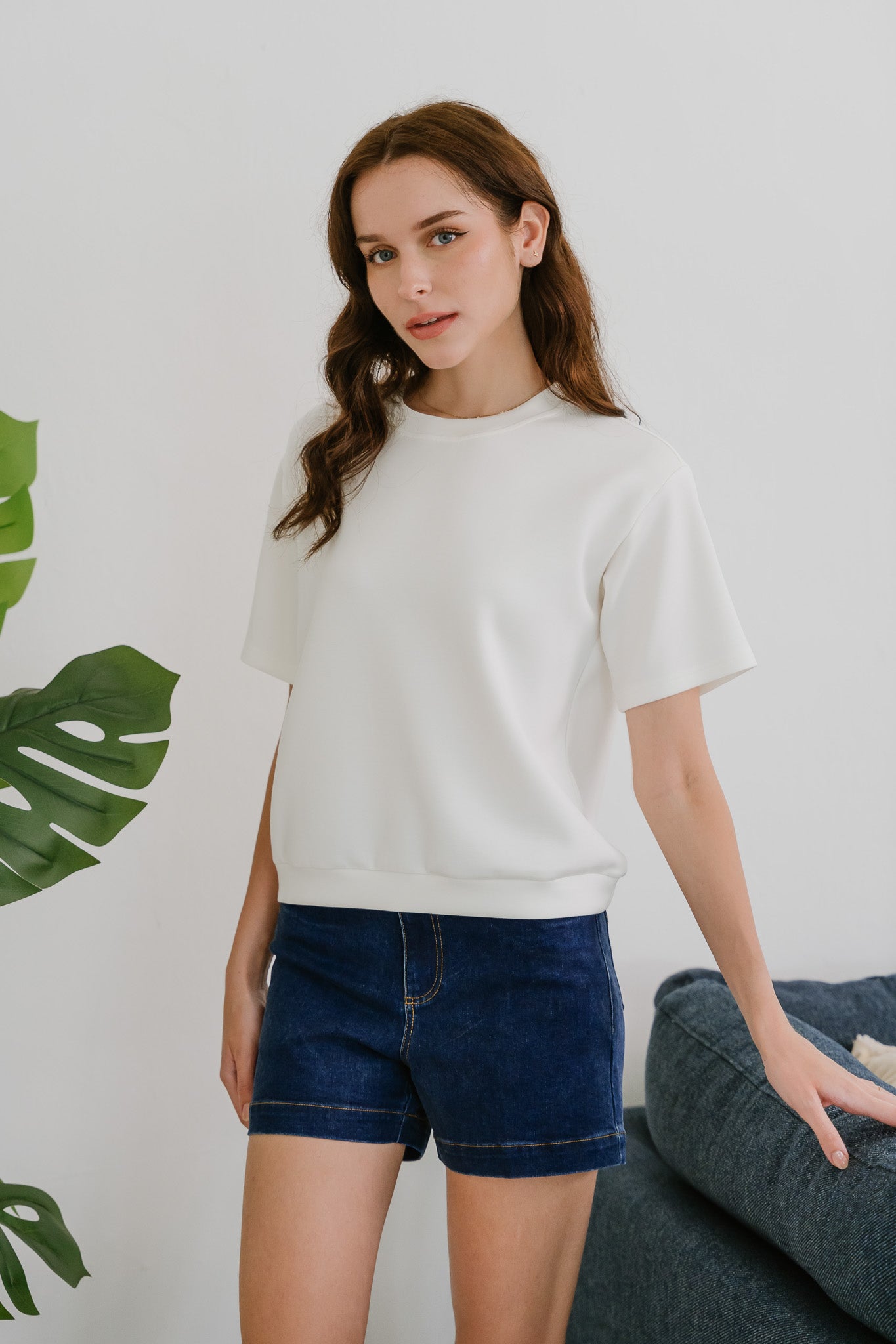 Core Essentials Boxy Tee in White