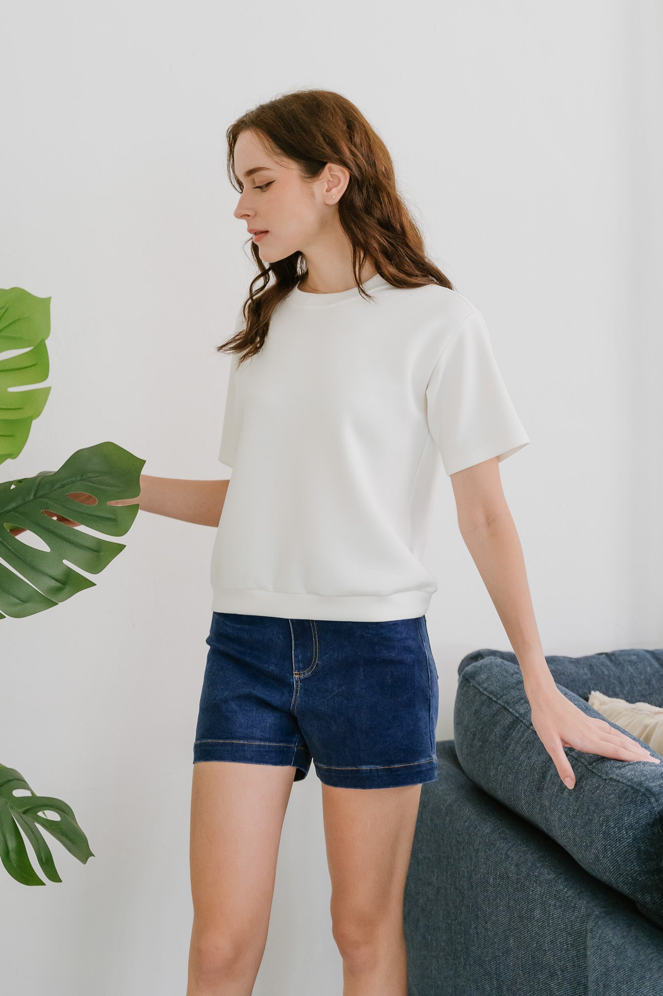 Core Essentials Boxy Tee in White