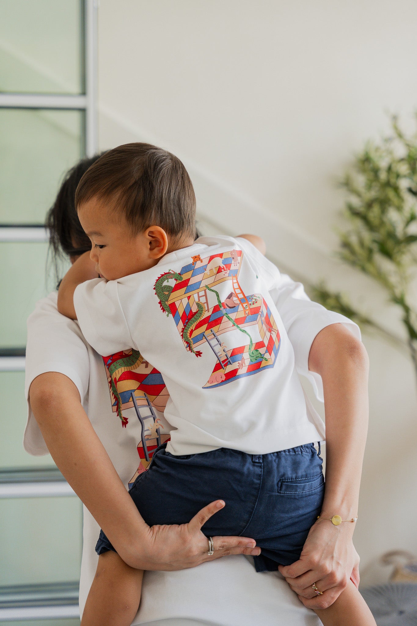 Reunion Graphic Kid's Tee in White