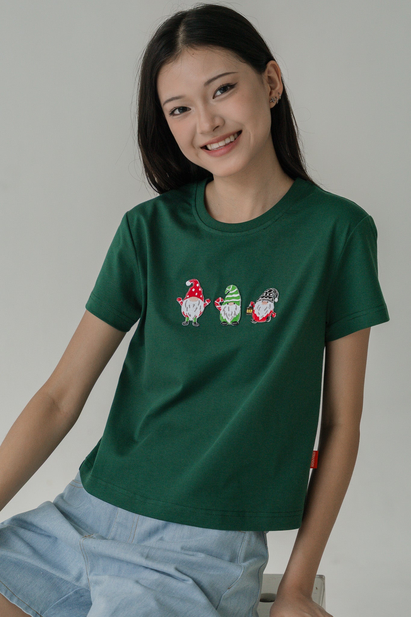 Holly Jolly Women's Tee in Green