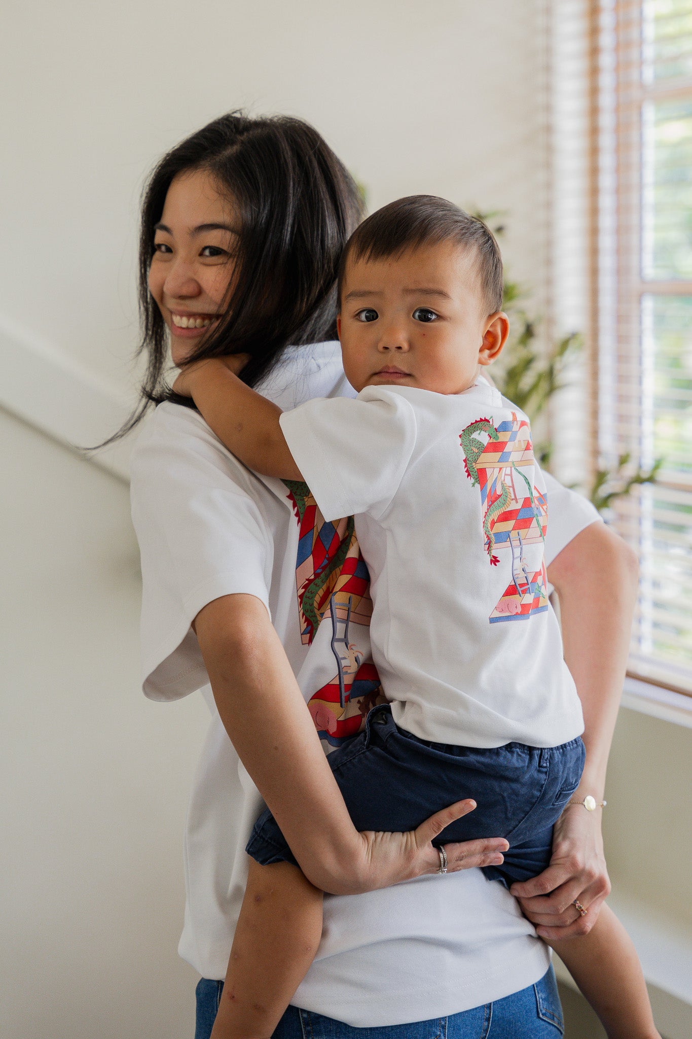 Reunion Graphic Kid's Tee in White