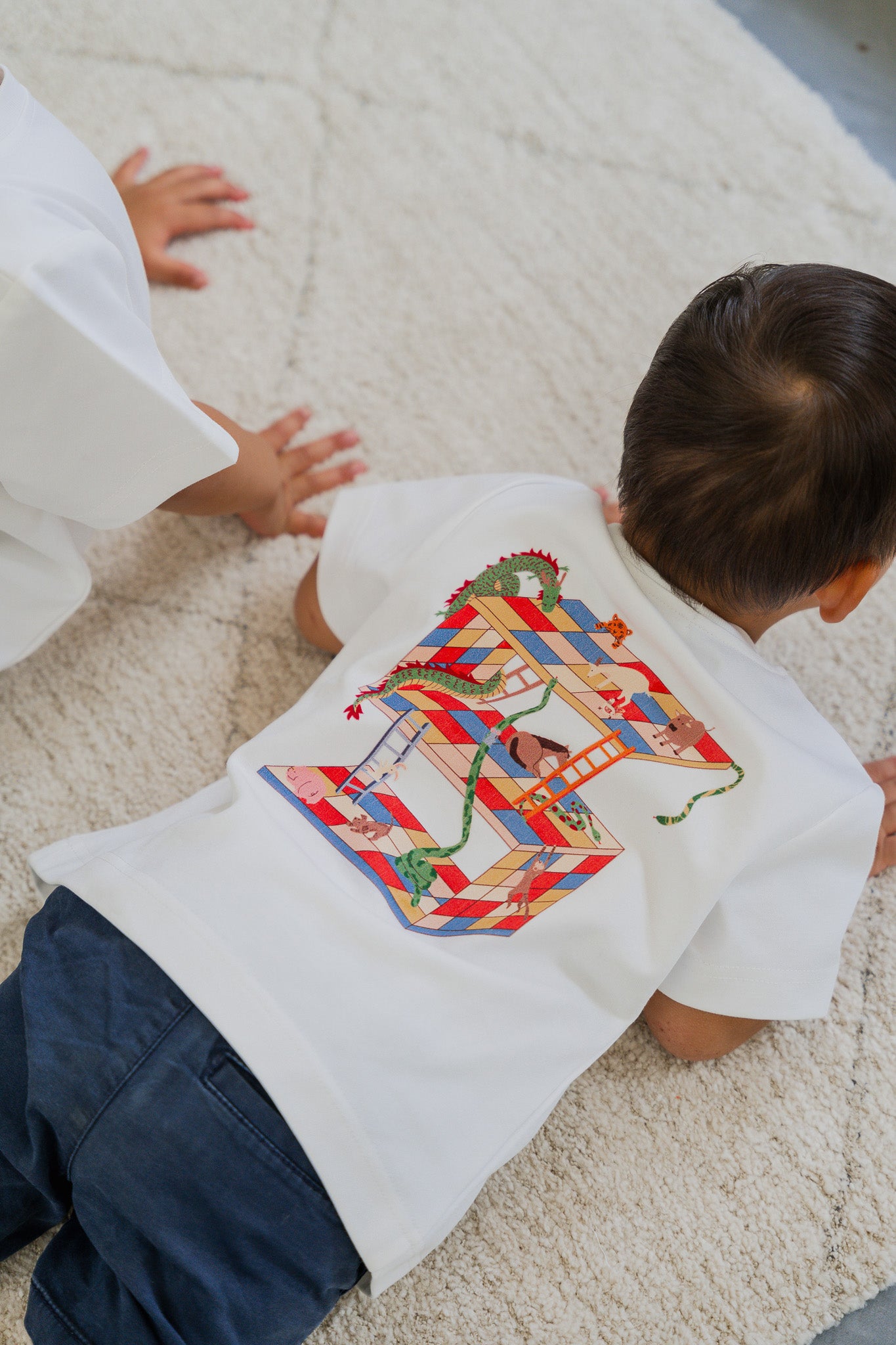 Reunion Graphic Kid's Tee in White