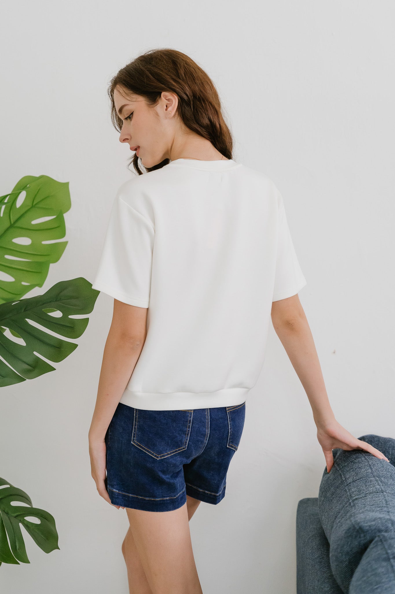 Core Essentials Boxy Tee in White