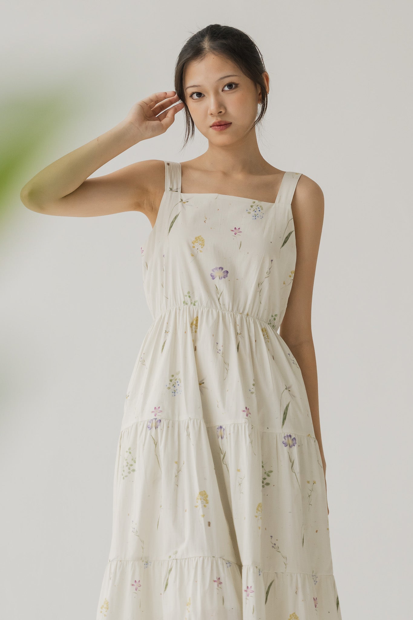 Hana Floral Print Tiered Dress