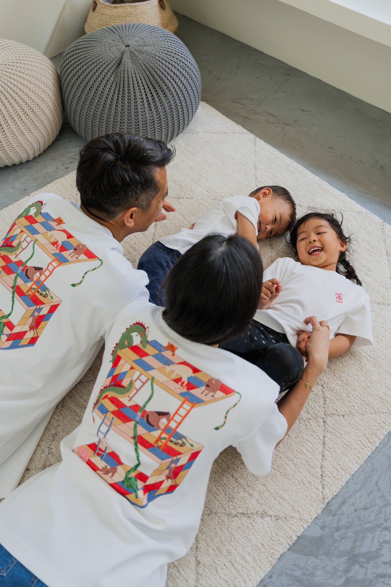 Reunion Graphic Kid's Tee in White