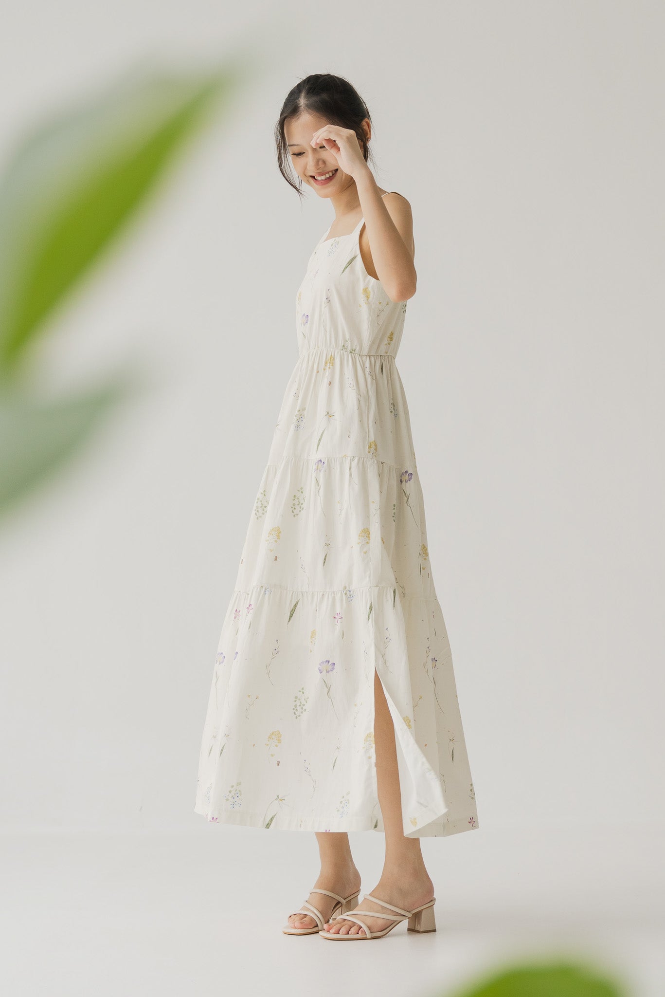 Hana Floral Print Tiered Dress