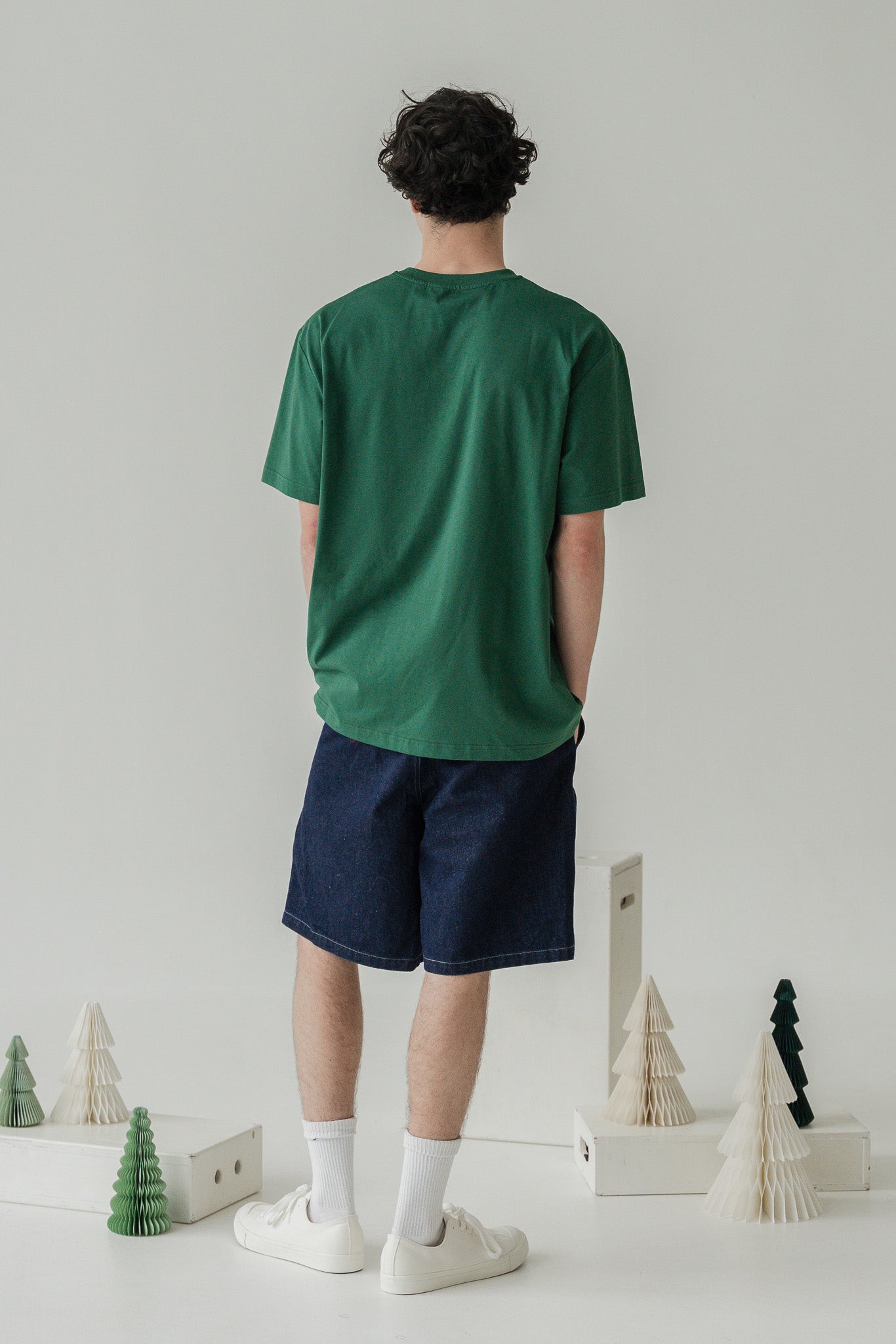 Holly Jolly Men's Tee in Green