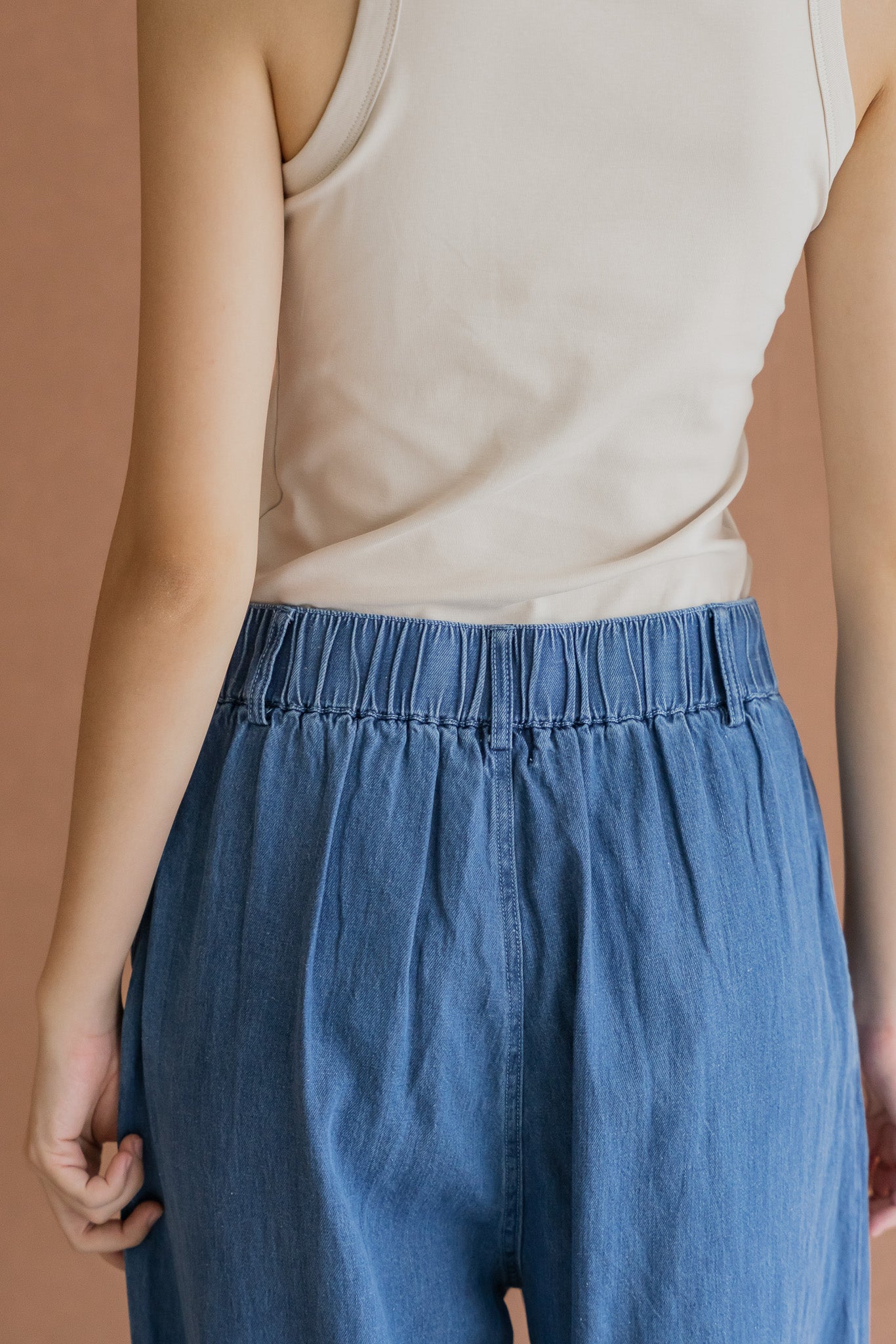 Yuki Tencel Denim Long Pants in Light Wash