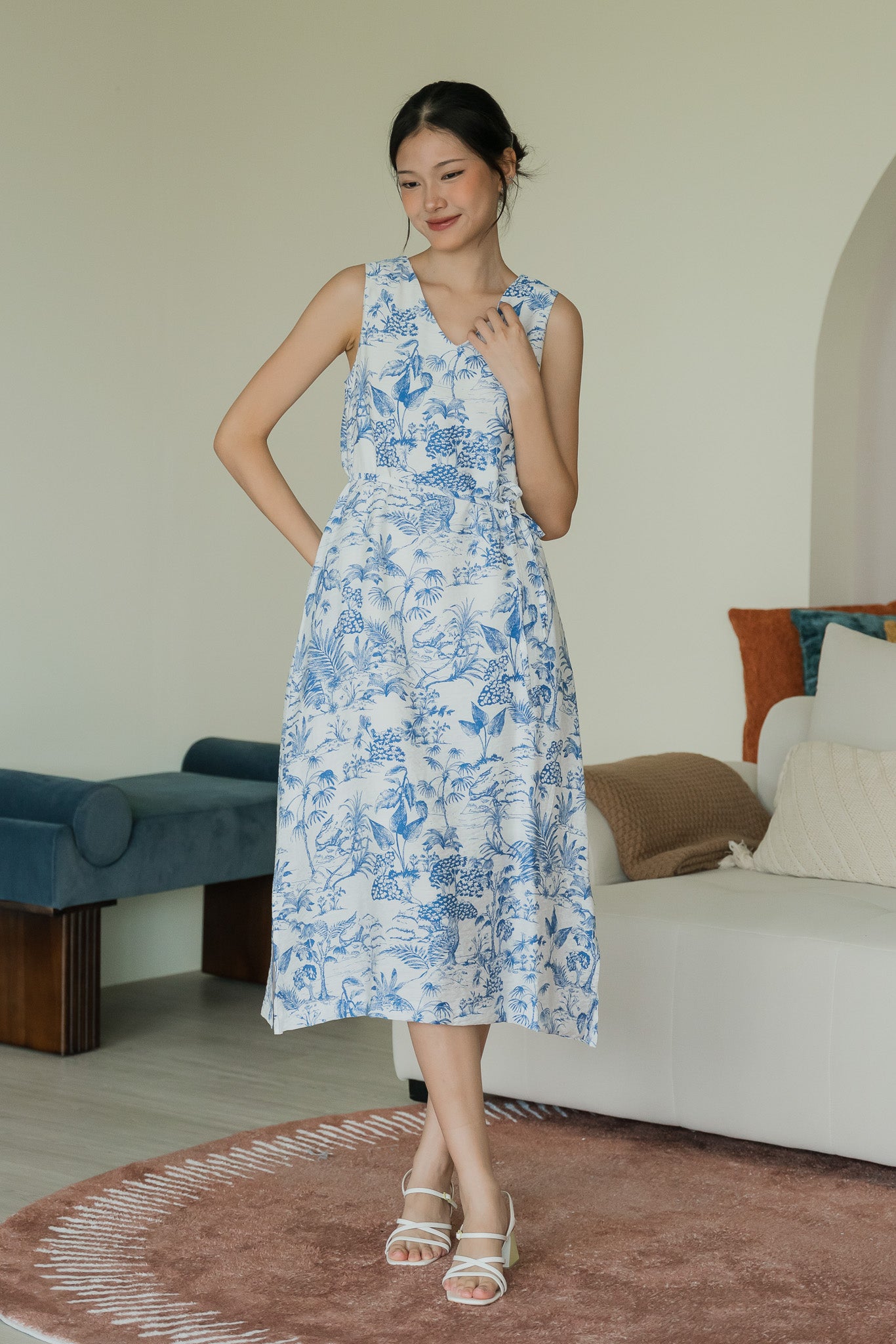 Danella Printed Two-way Midaxi Dress