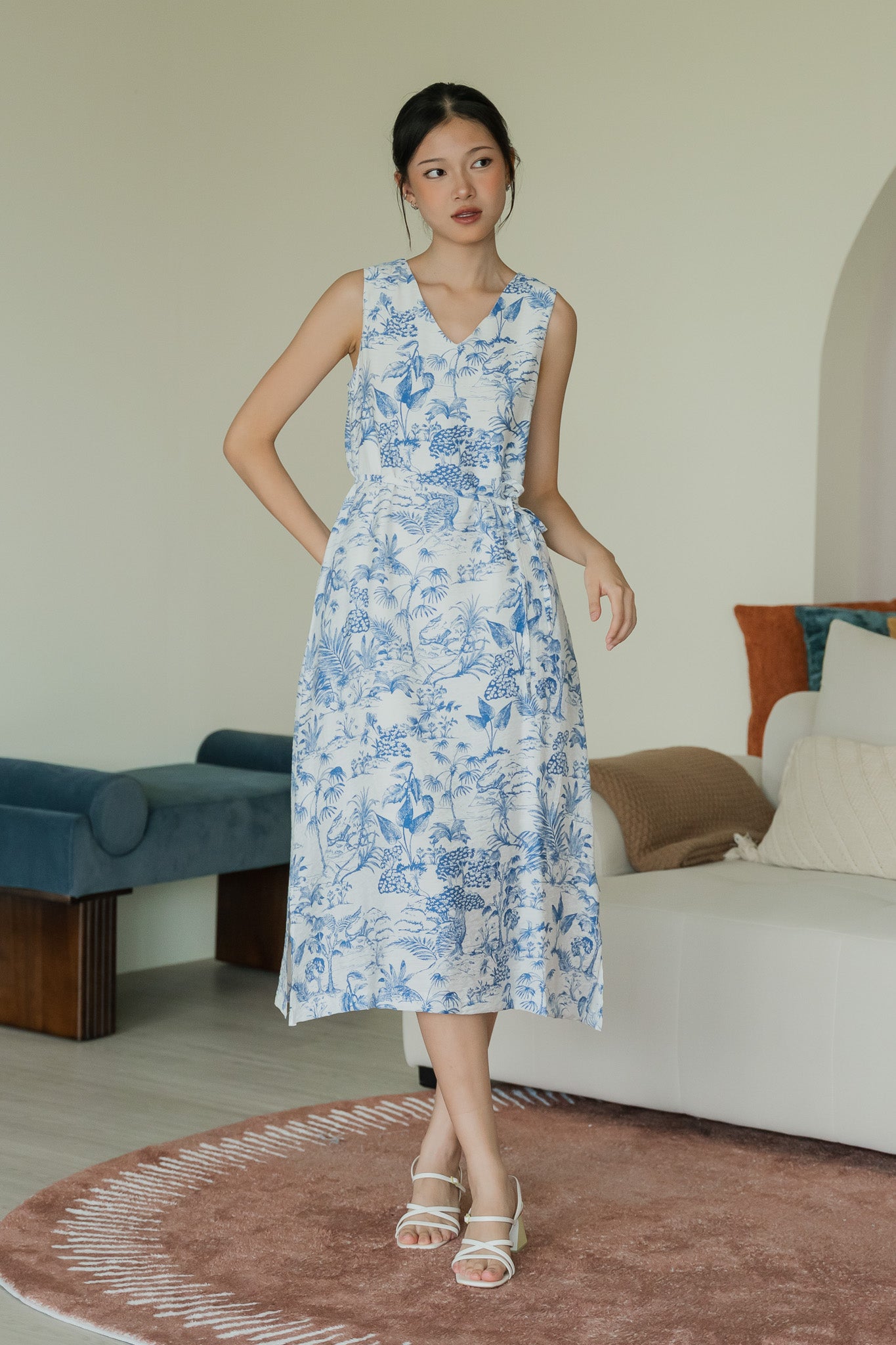 Danella Printed Two-way Midaxi Dress