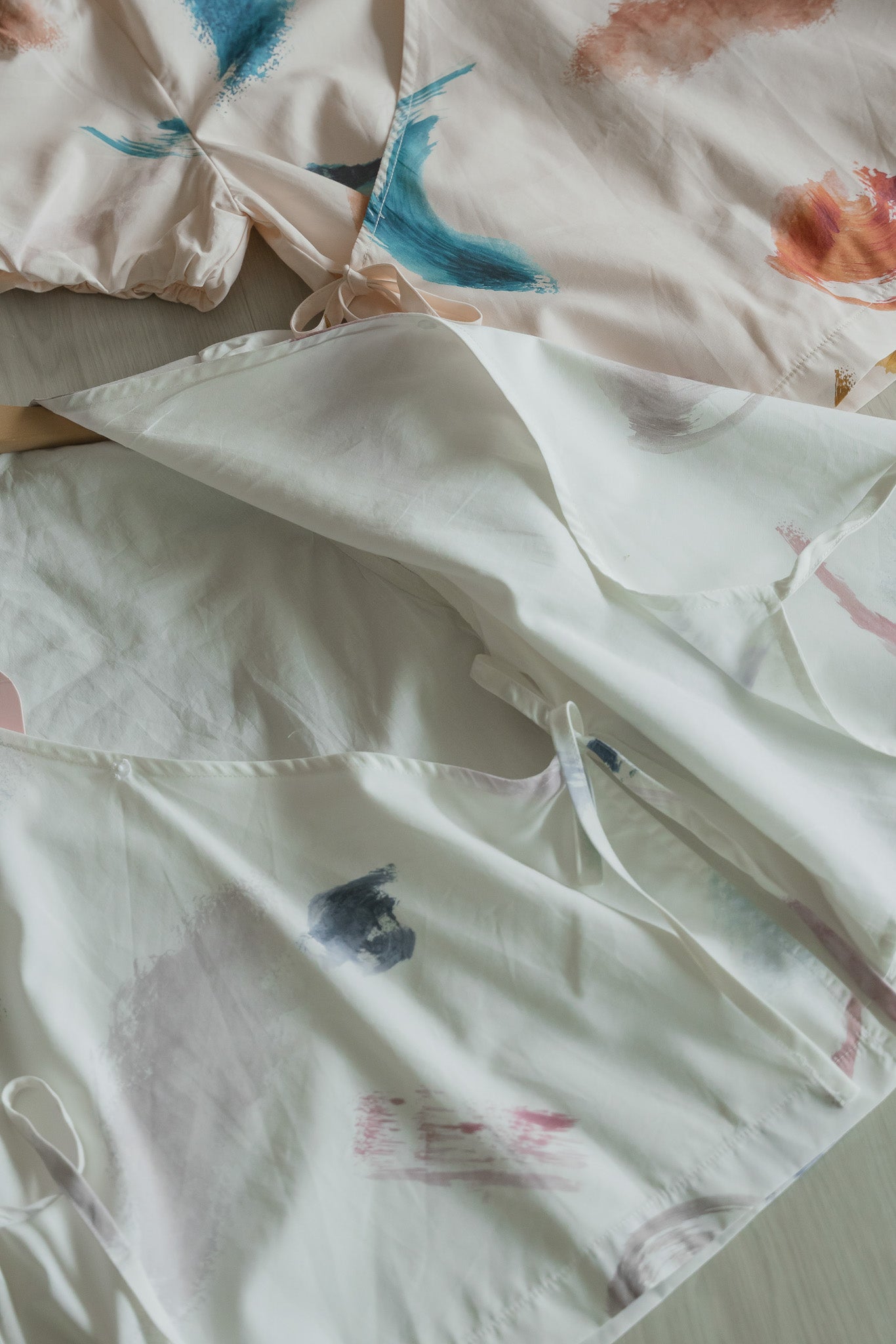 Reverie Sleeved Wrap Top in Petal Dust