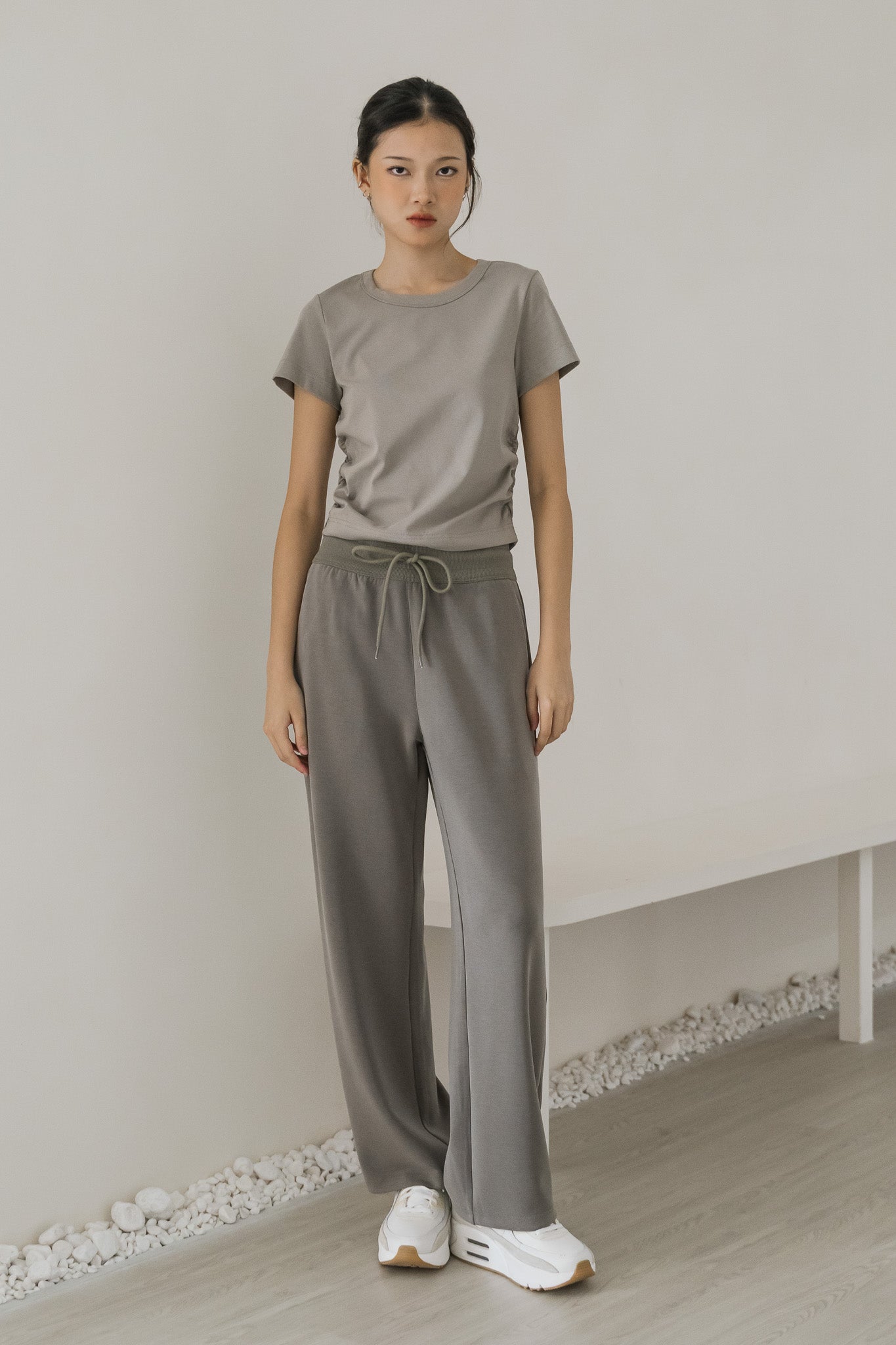 Super Comfortable Wide Legged Pants in Moss