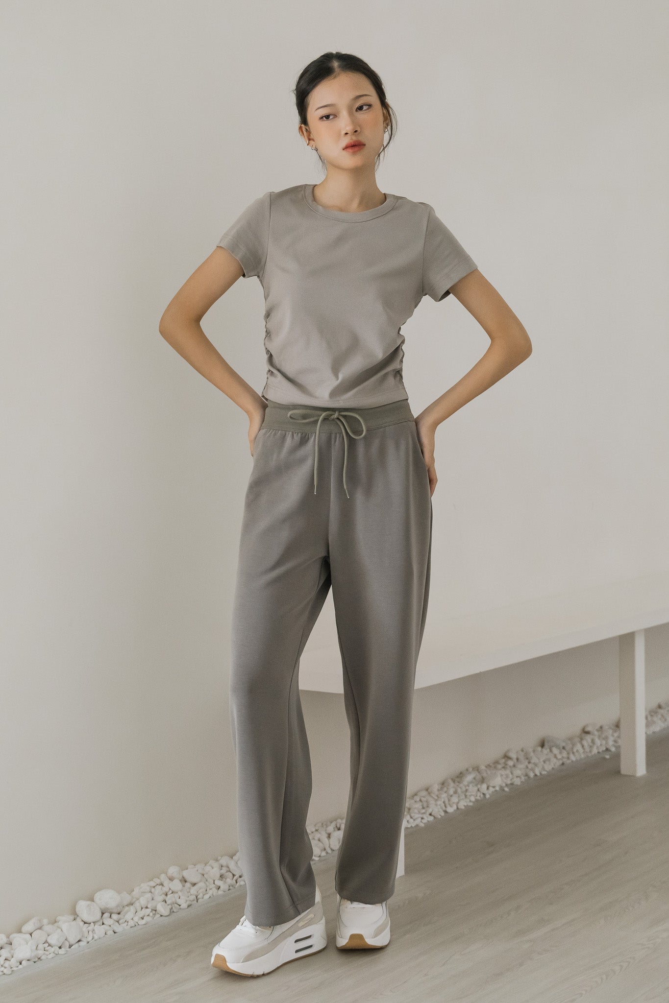 Super Comfortable Wide Legged Pants in Moss