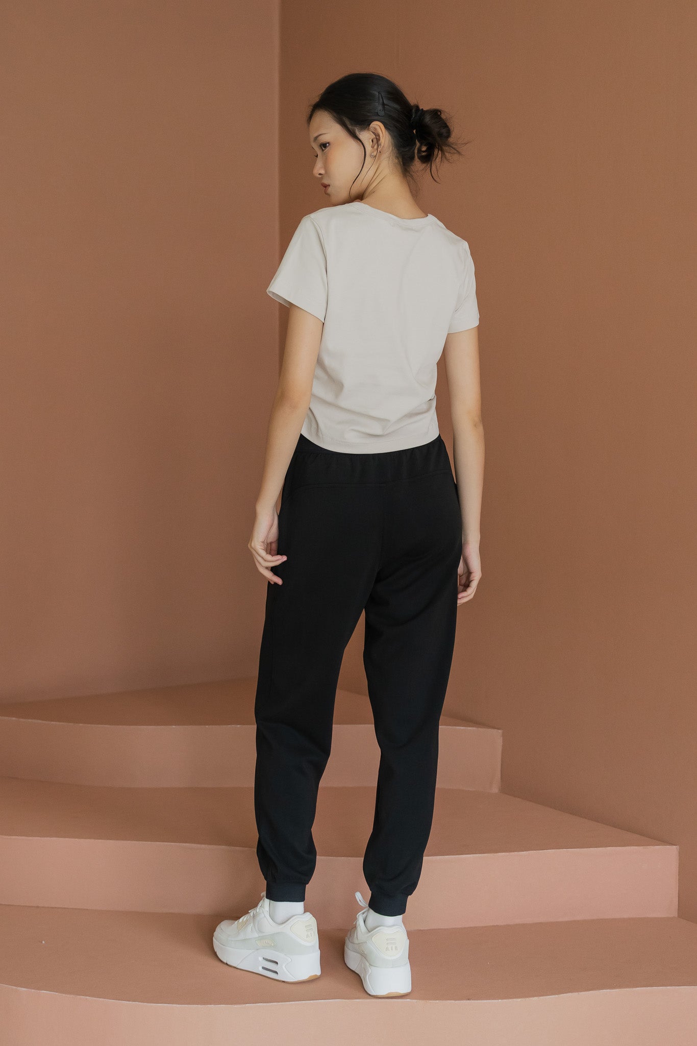 Super Comfortable Cuffed Pants in Black