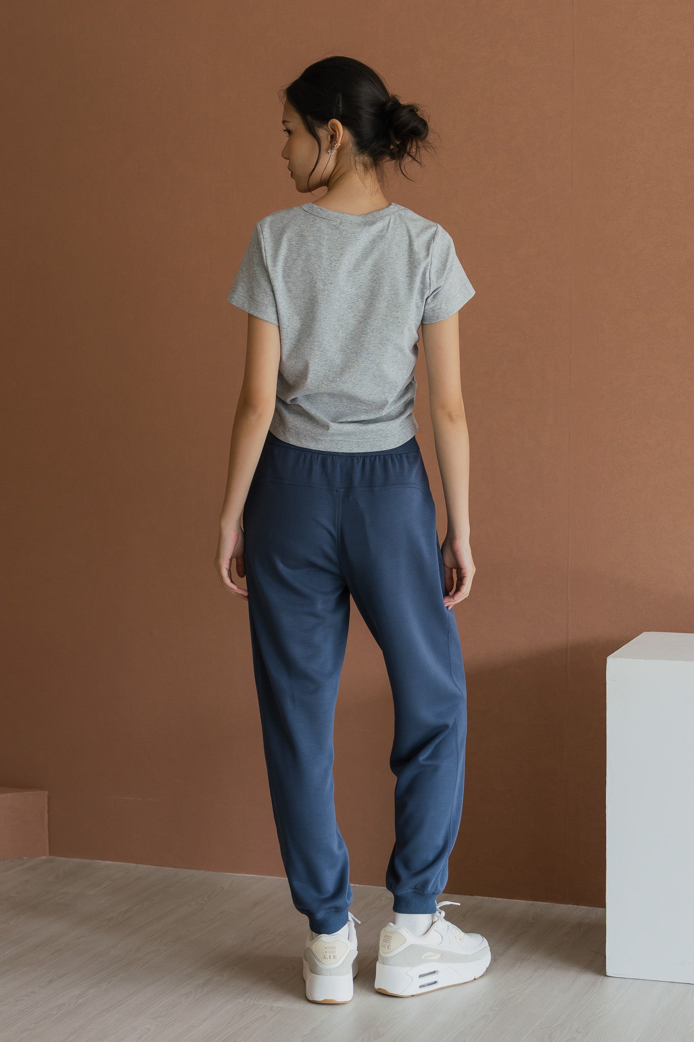 Super Comfortable Cuffed Pants in Blue