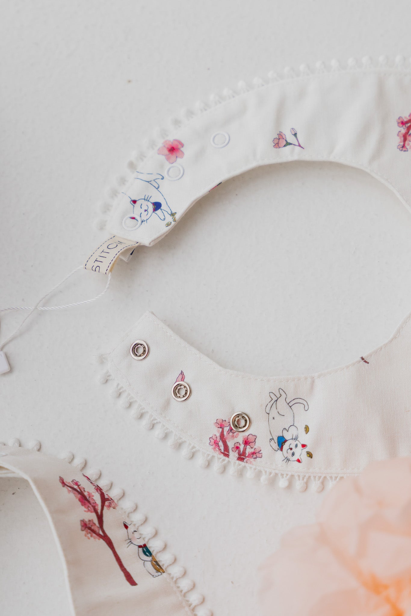 Fortune In Bloom Pet Bandana in Shiro
