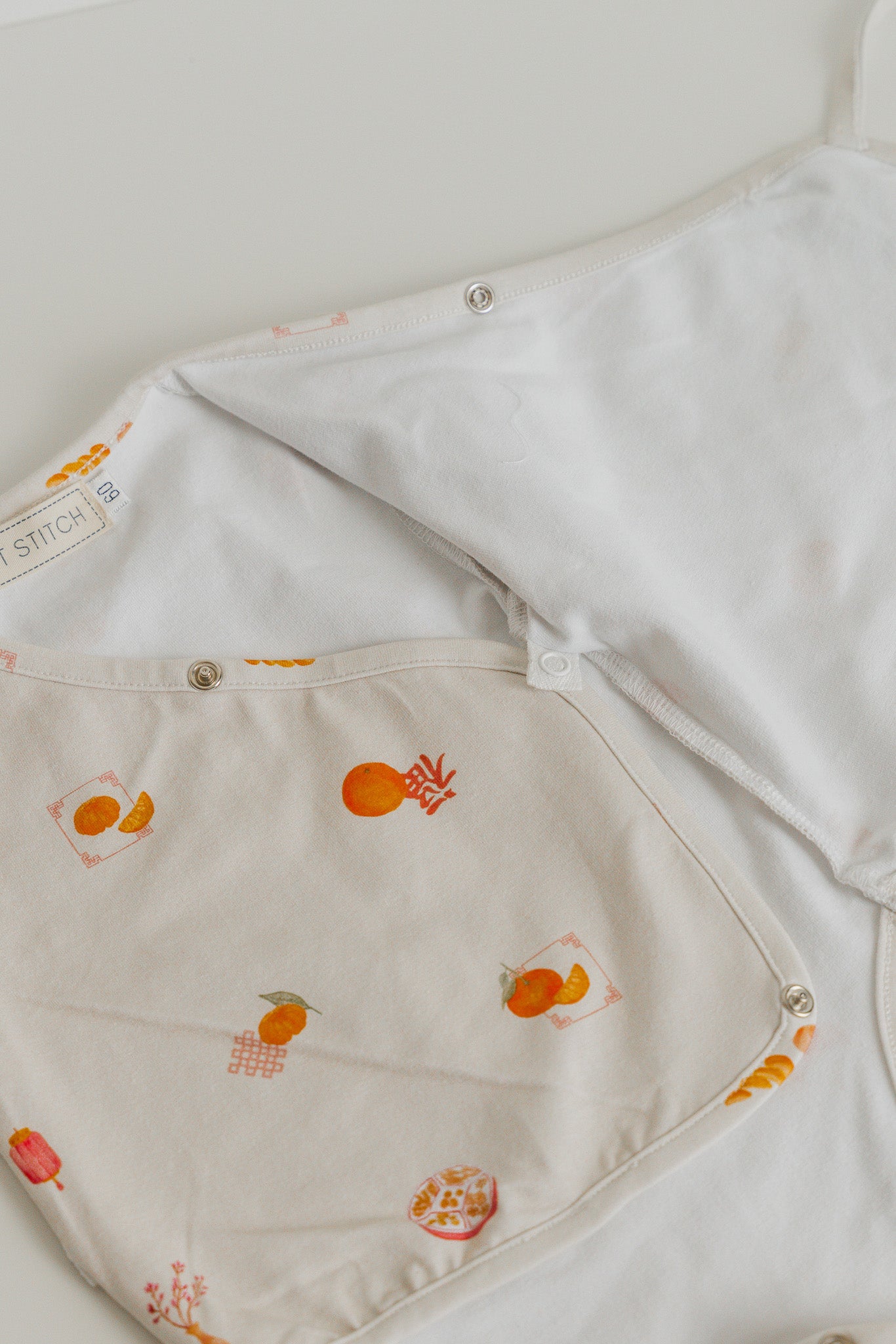 Sweet Savoury Spring Baby Romper in Marigold