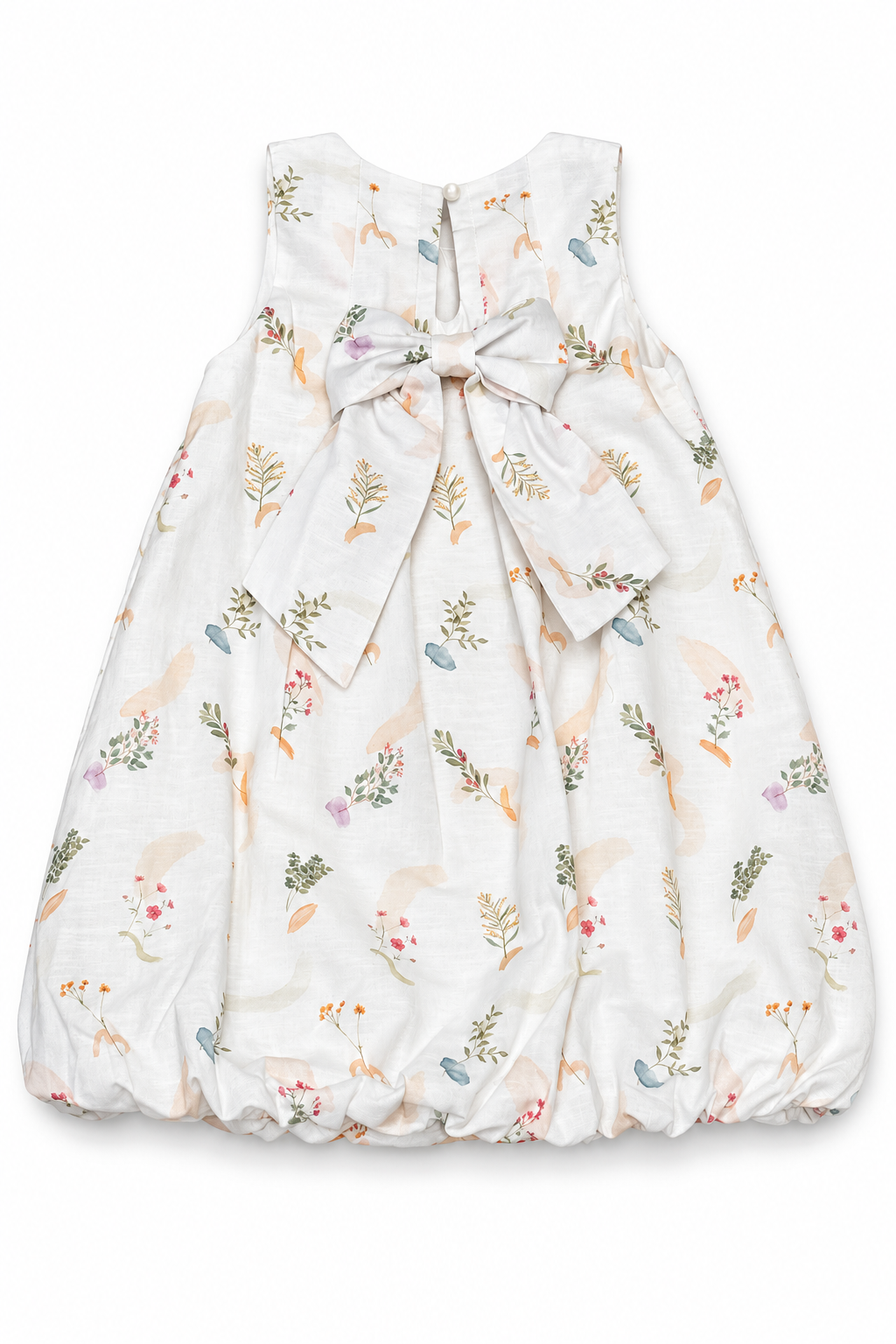 Springtime Splendor Kid's Linen Dress