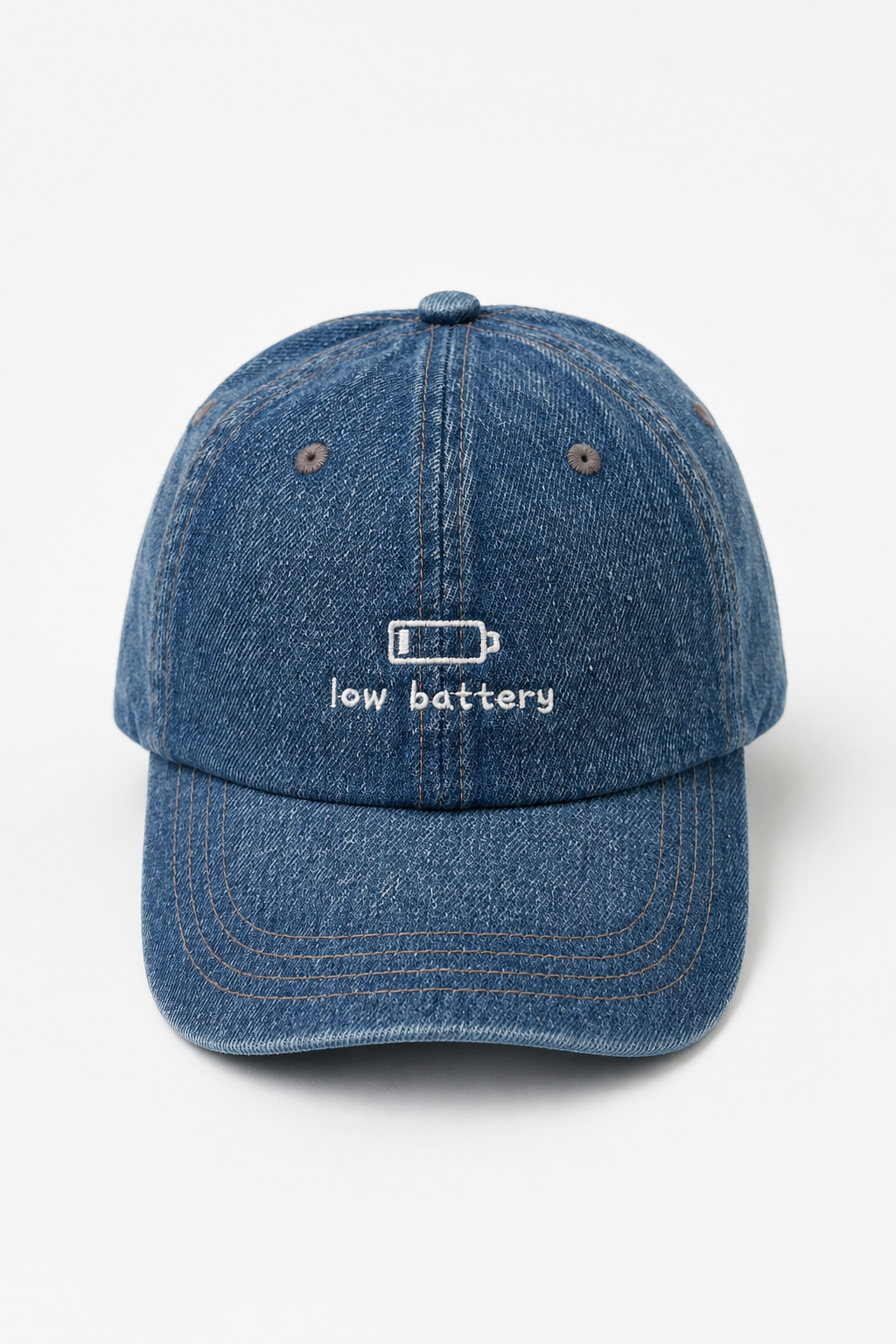 Low Battery Denim Cap