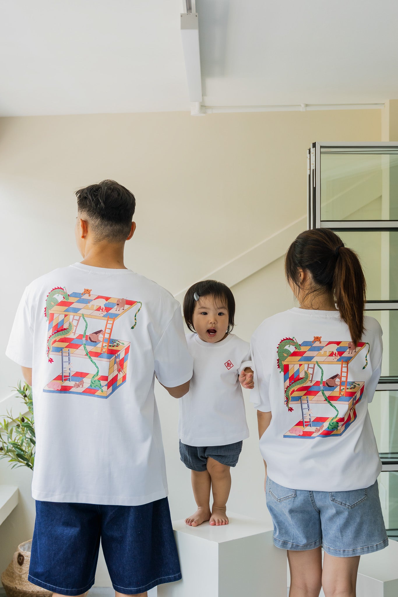 Reunion Graphic Kid's Tee in White