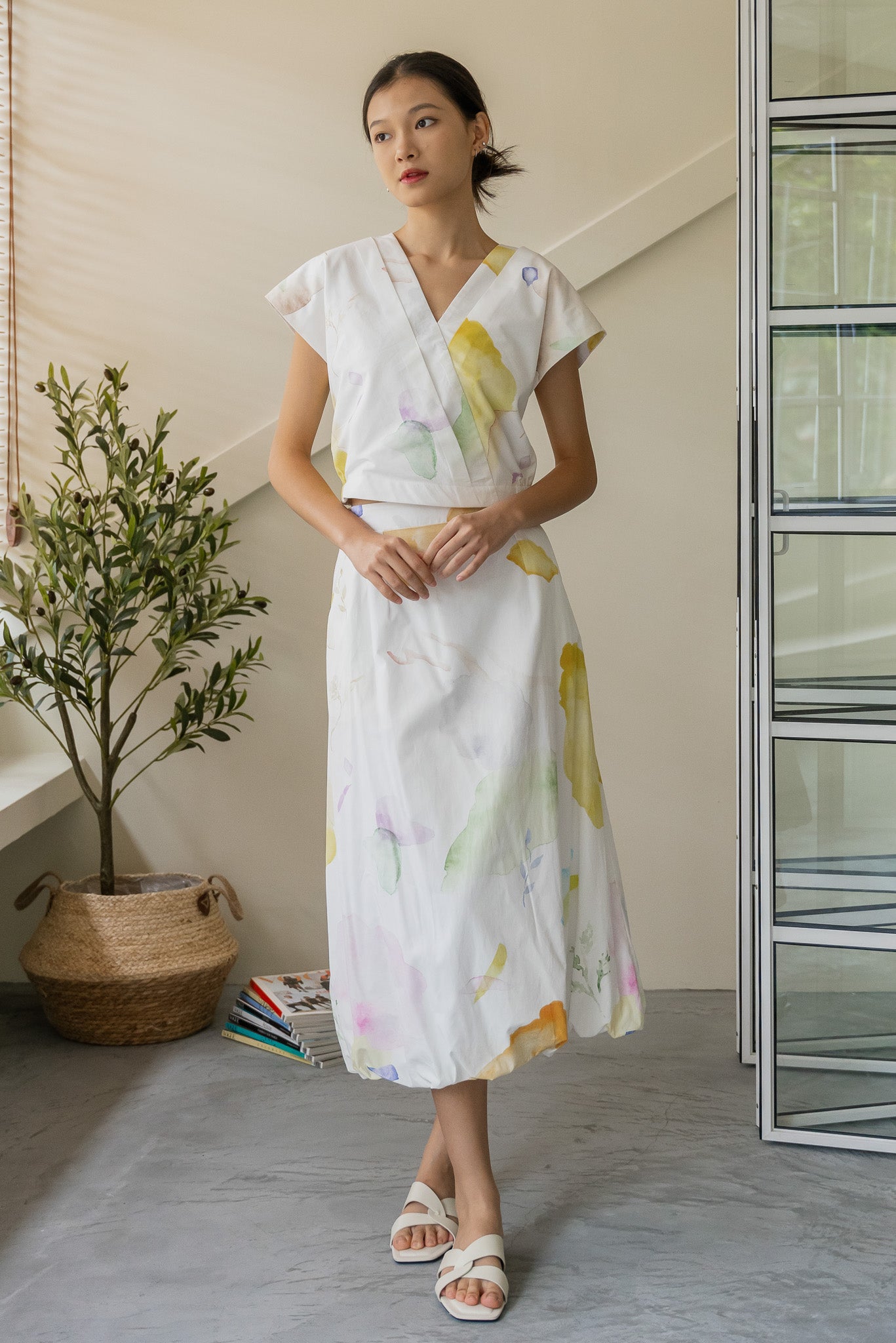 Spring Serenity Cloud Skirt in Incandescent