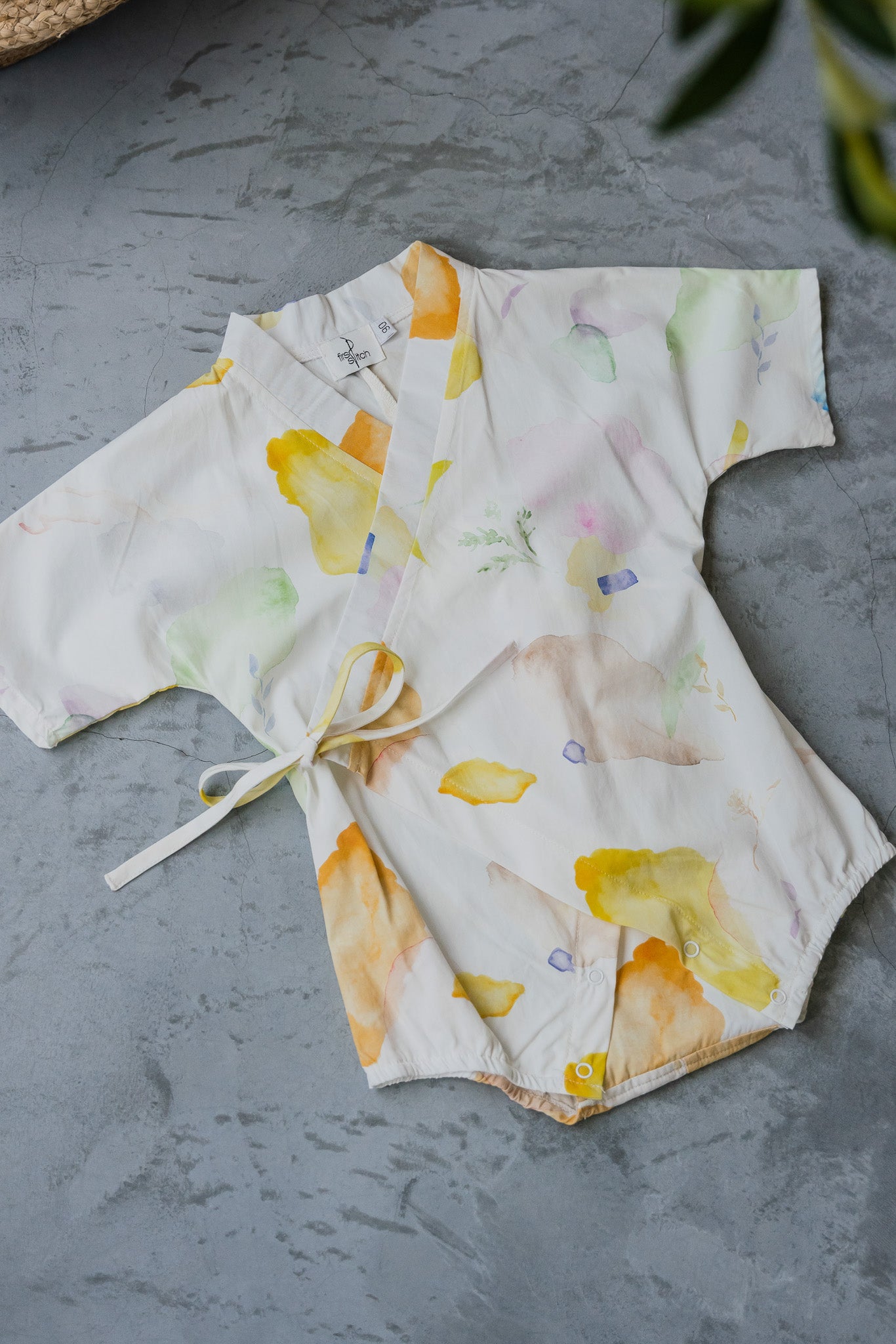 Spring Serenity Baby Kimono in Incandescent