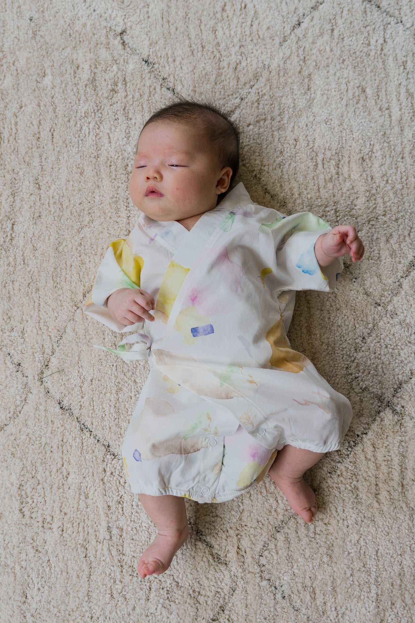 Spring Serenity Baby Kimono in Incandescent