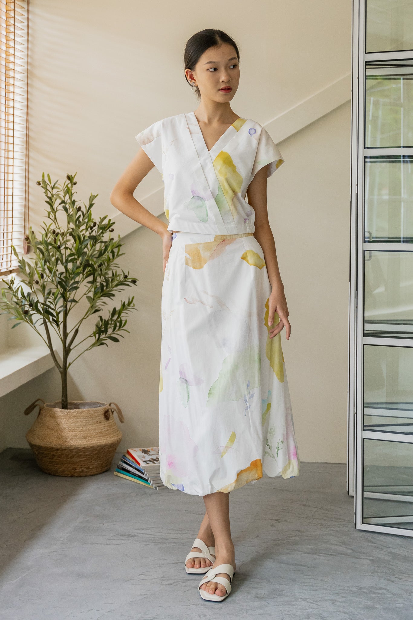 Spring Serenity Cloud Skirt in Incandescent