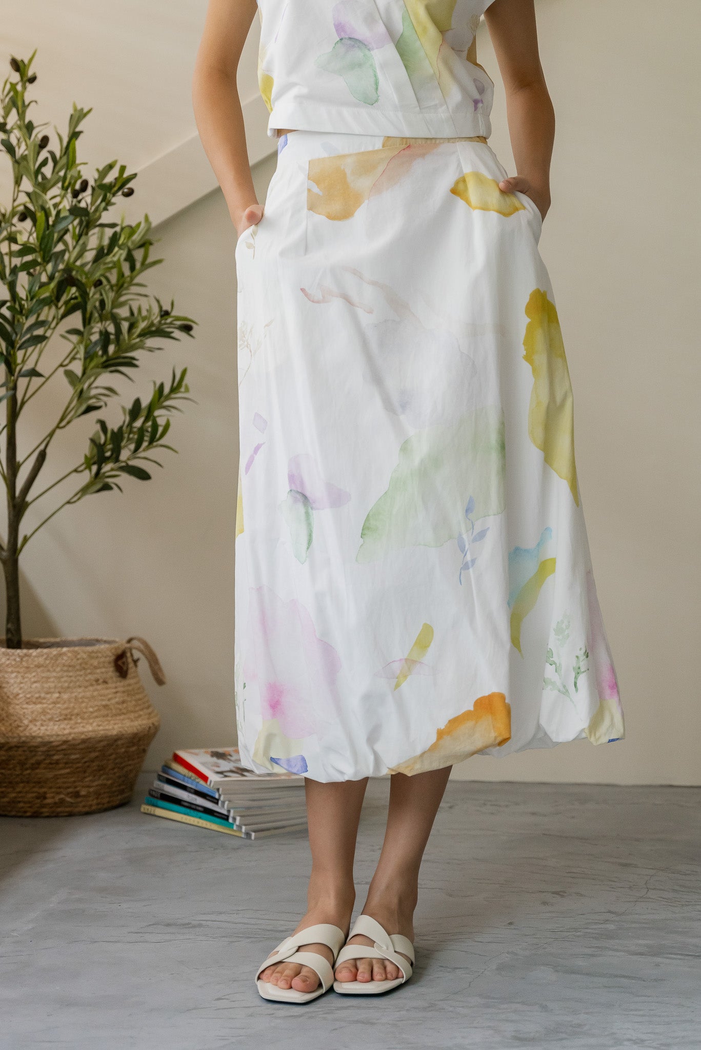 Spring Serenity Cloud Skirt in Incandescent