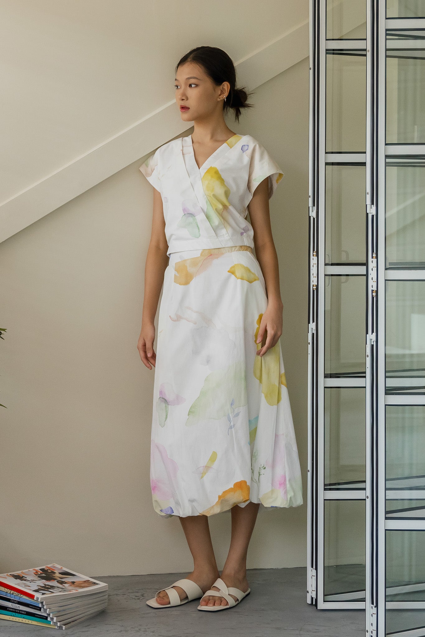 Spring Serenity Cloud Skirt in Incandescent