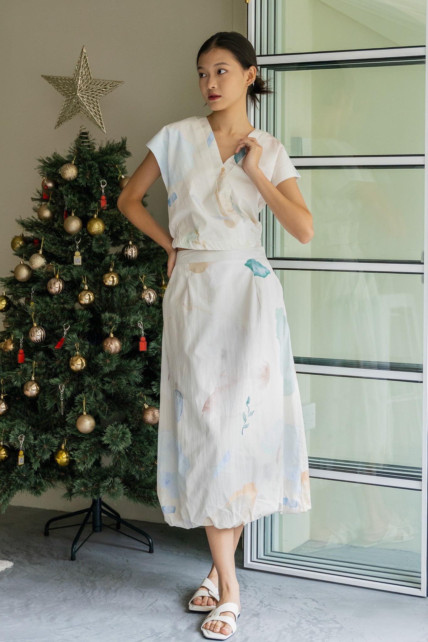 Spring Serenity Cloud Skirt in Tranquility