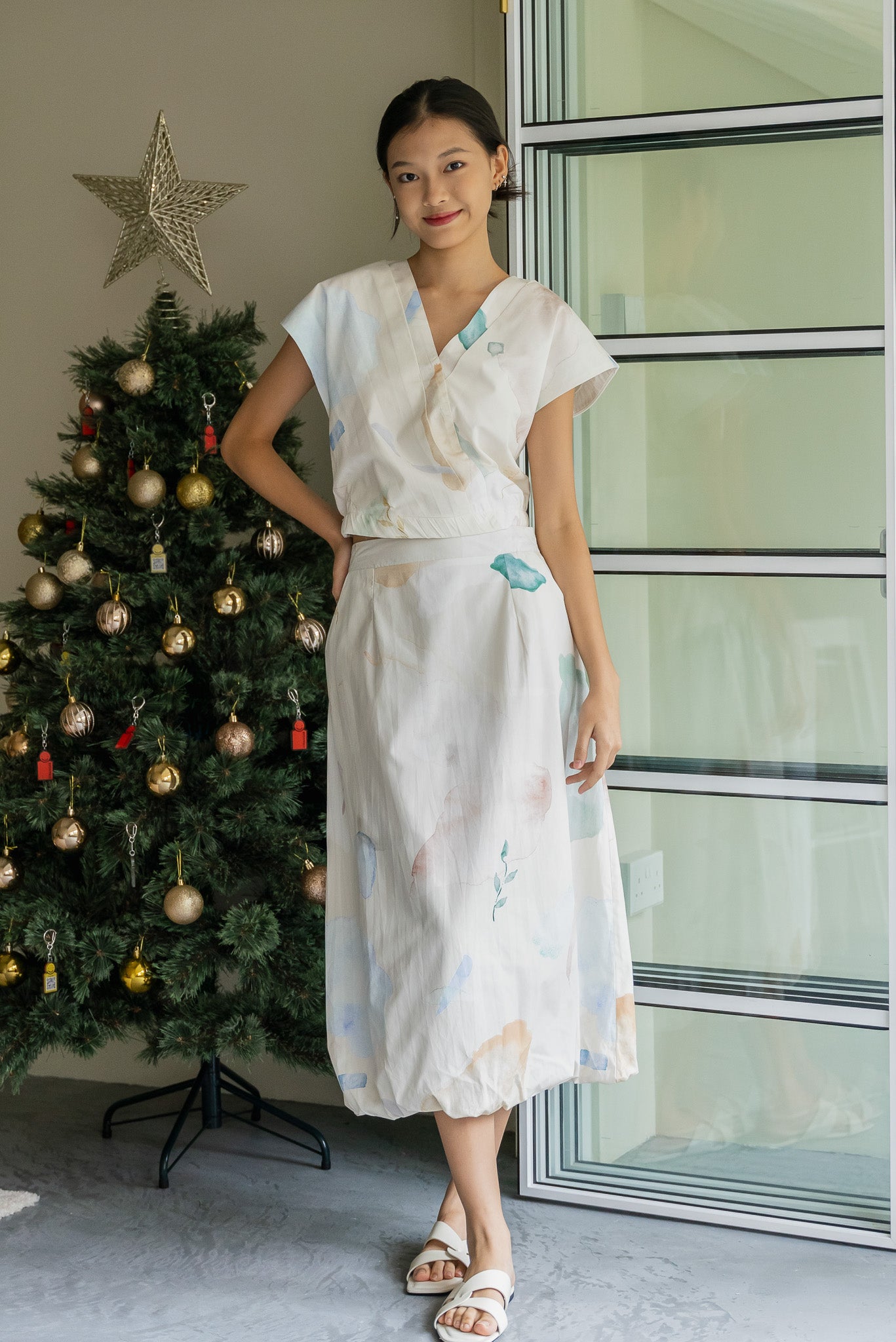 Spring Serenity Cloud Skirt in Tranquility