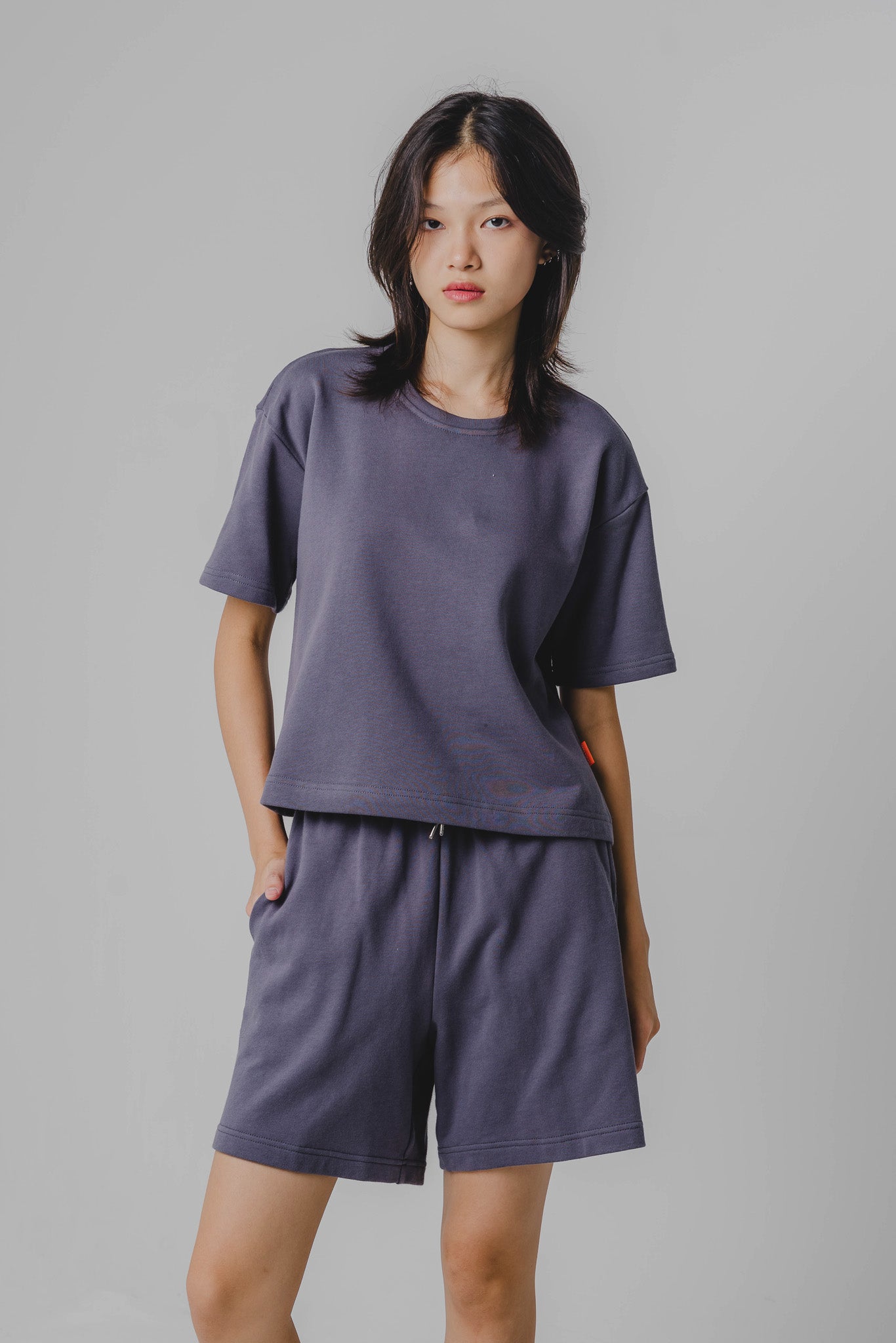 Staple Sweat Shorts in Steel Blue