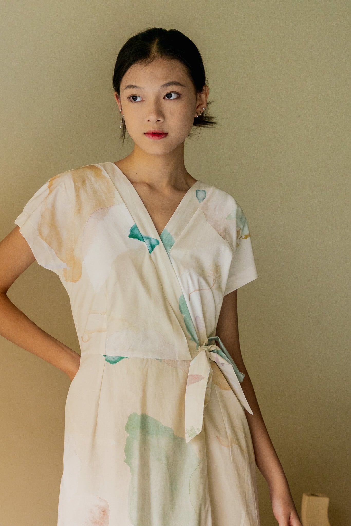Spring Serenity Wrap Dress in Tranquility