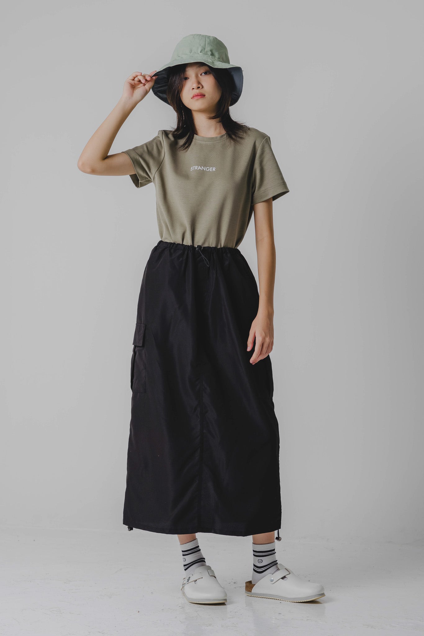 Stranger Basic Tee in Sage