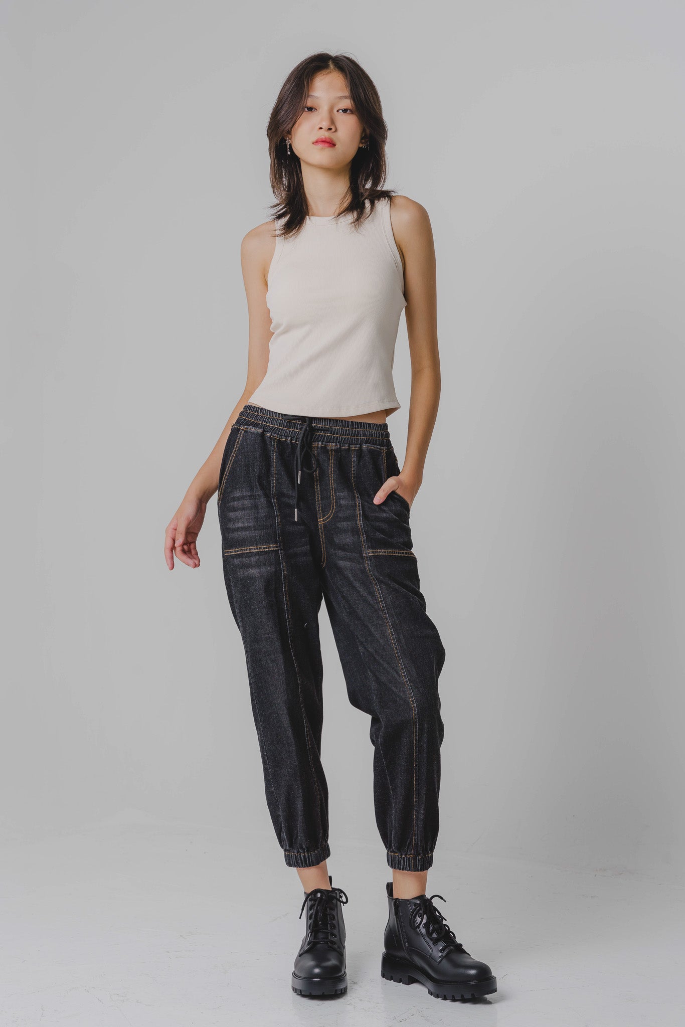 Staple Padded Tank in Cream