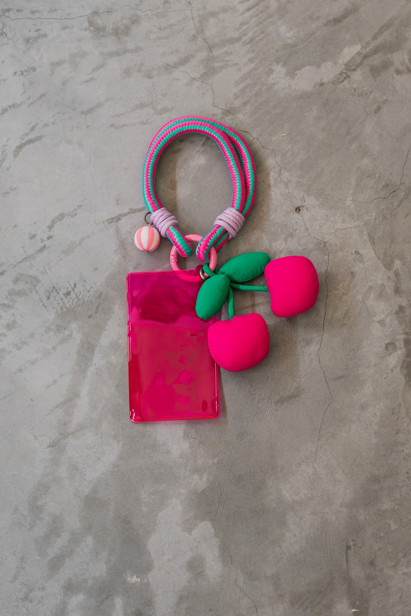 Cherry Cardholder Keychain