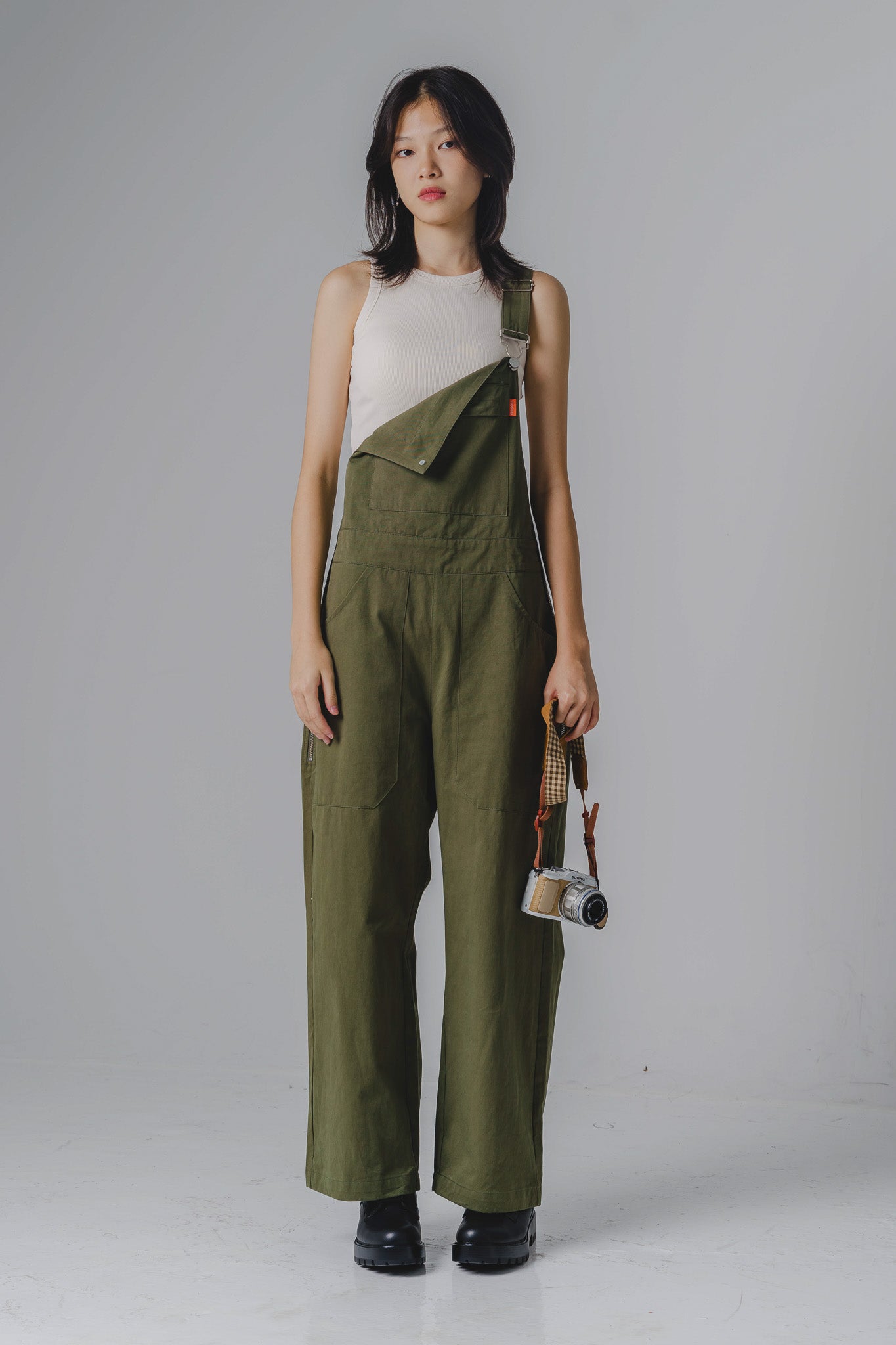 STRANGER Bib Overall in Sage
