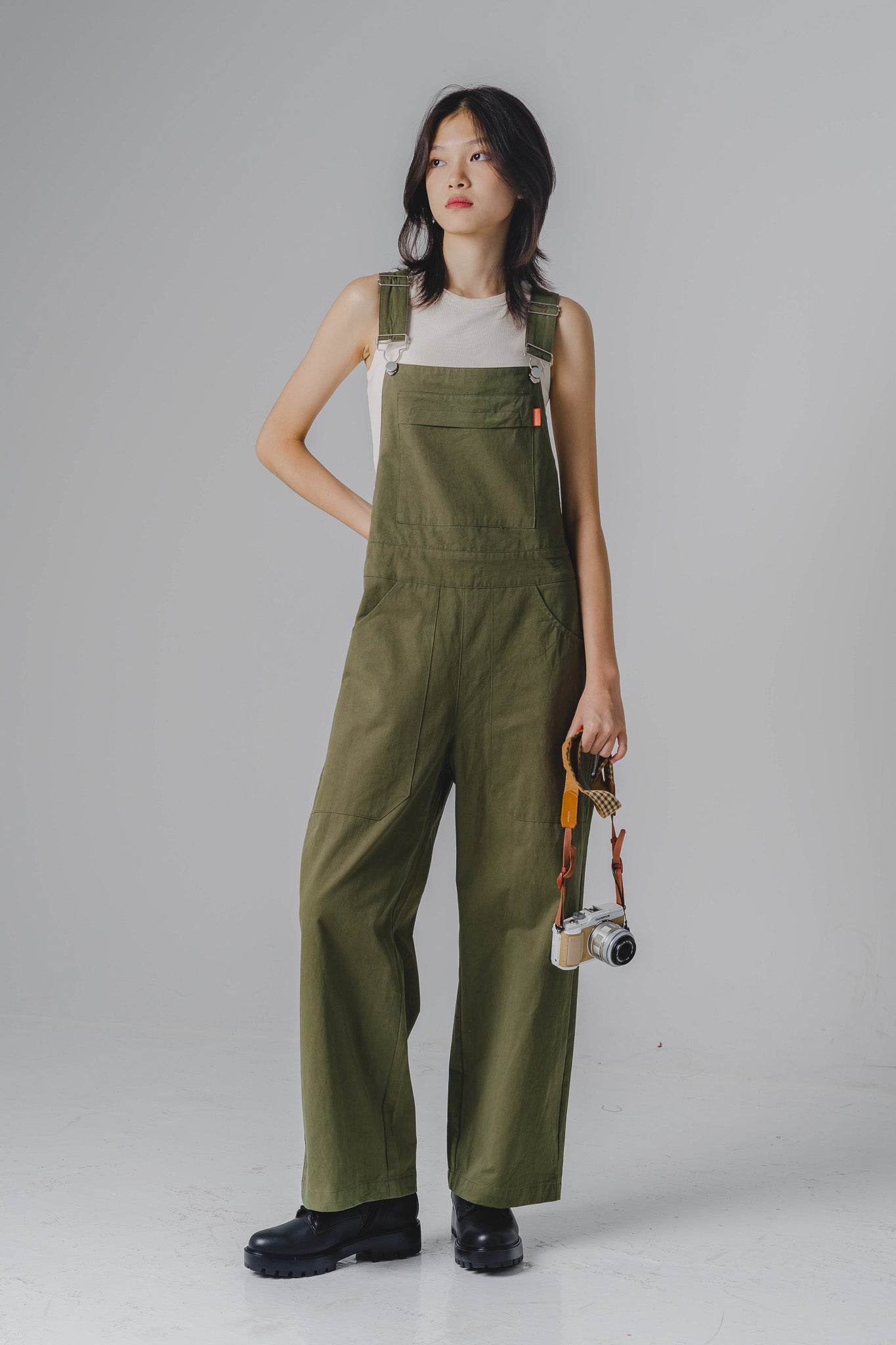 STRANGER Bib Overall in Sage