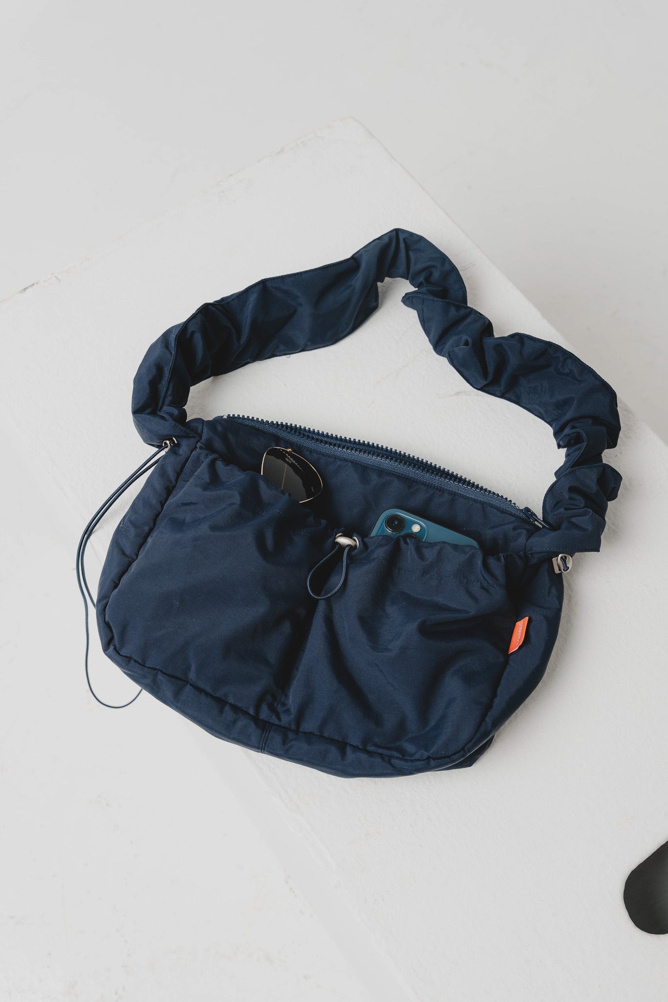 Urban Flow Two-Way Nylon Cross Bag in Navy