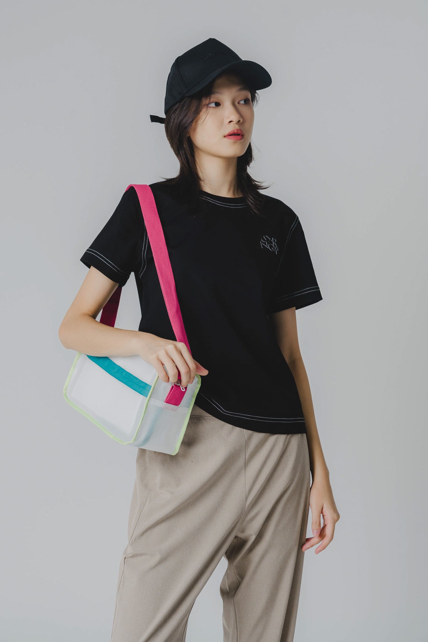 Colour Block Crossbody Bag in PGB