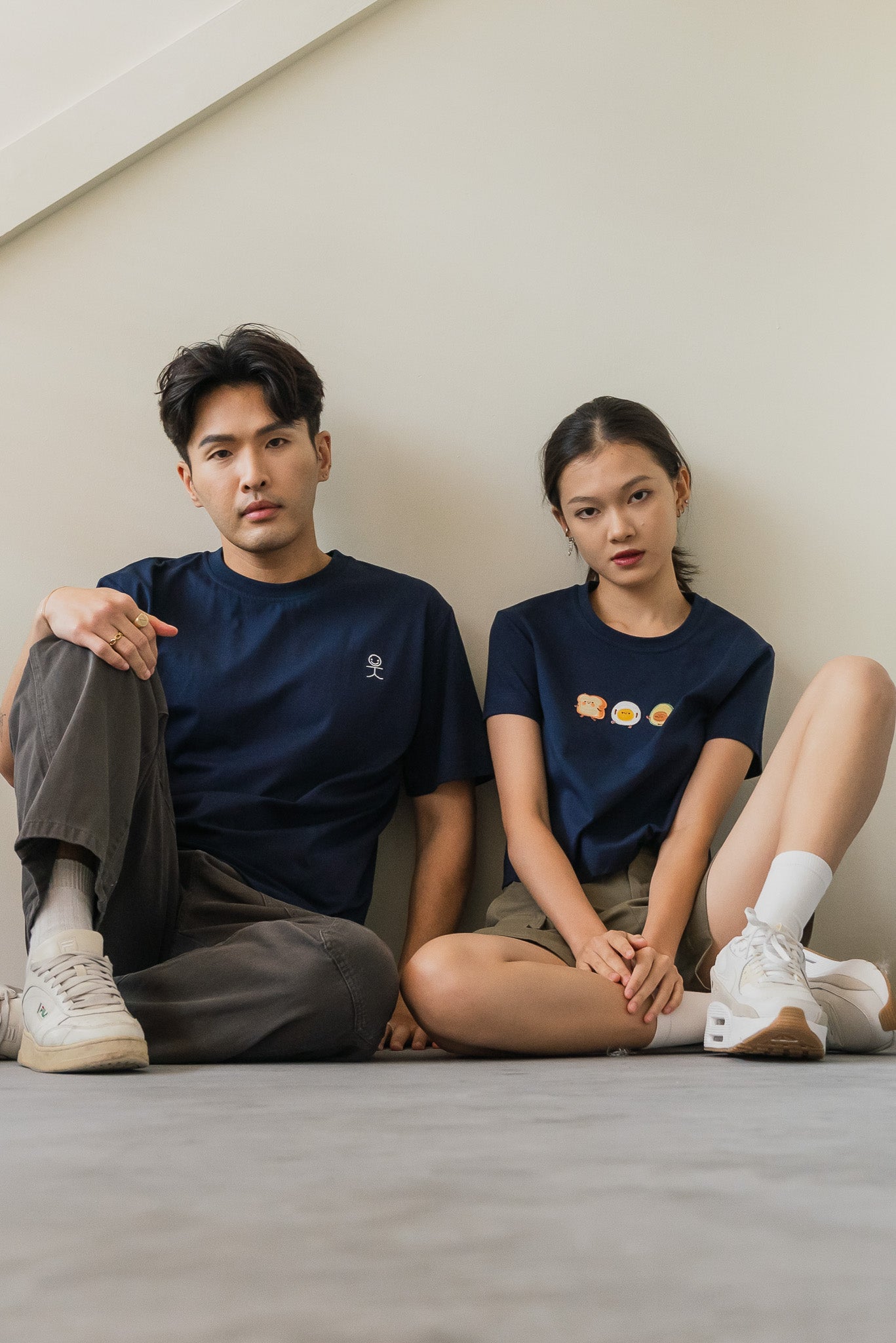 Smiley Logo Men's Tee in Navy