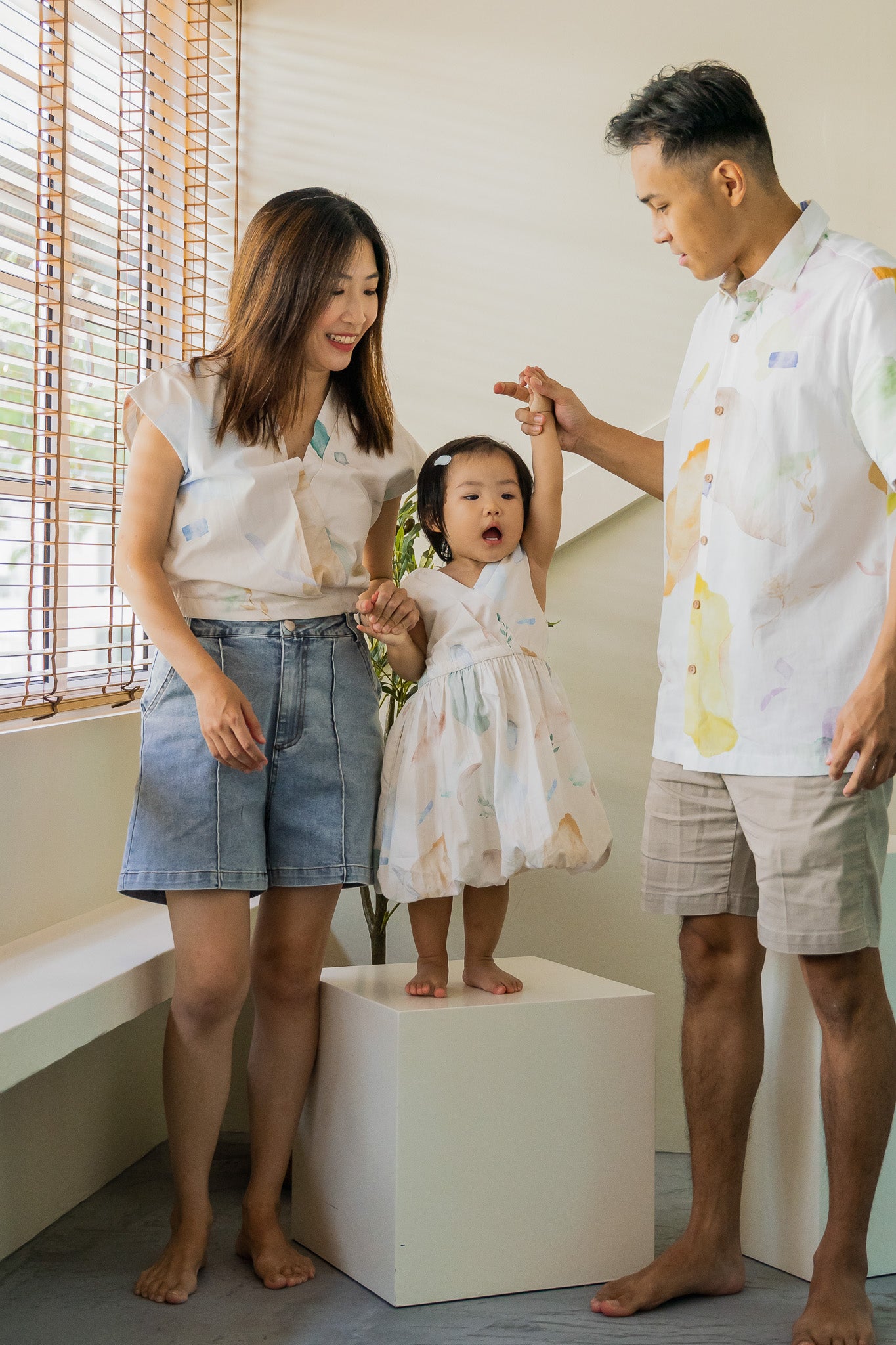 Spring Serenity Kid's Dress in Tranquility