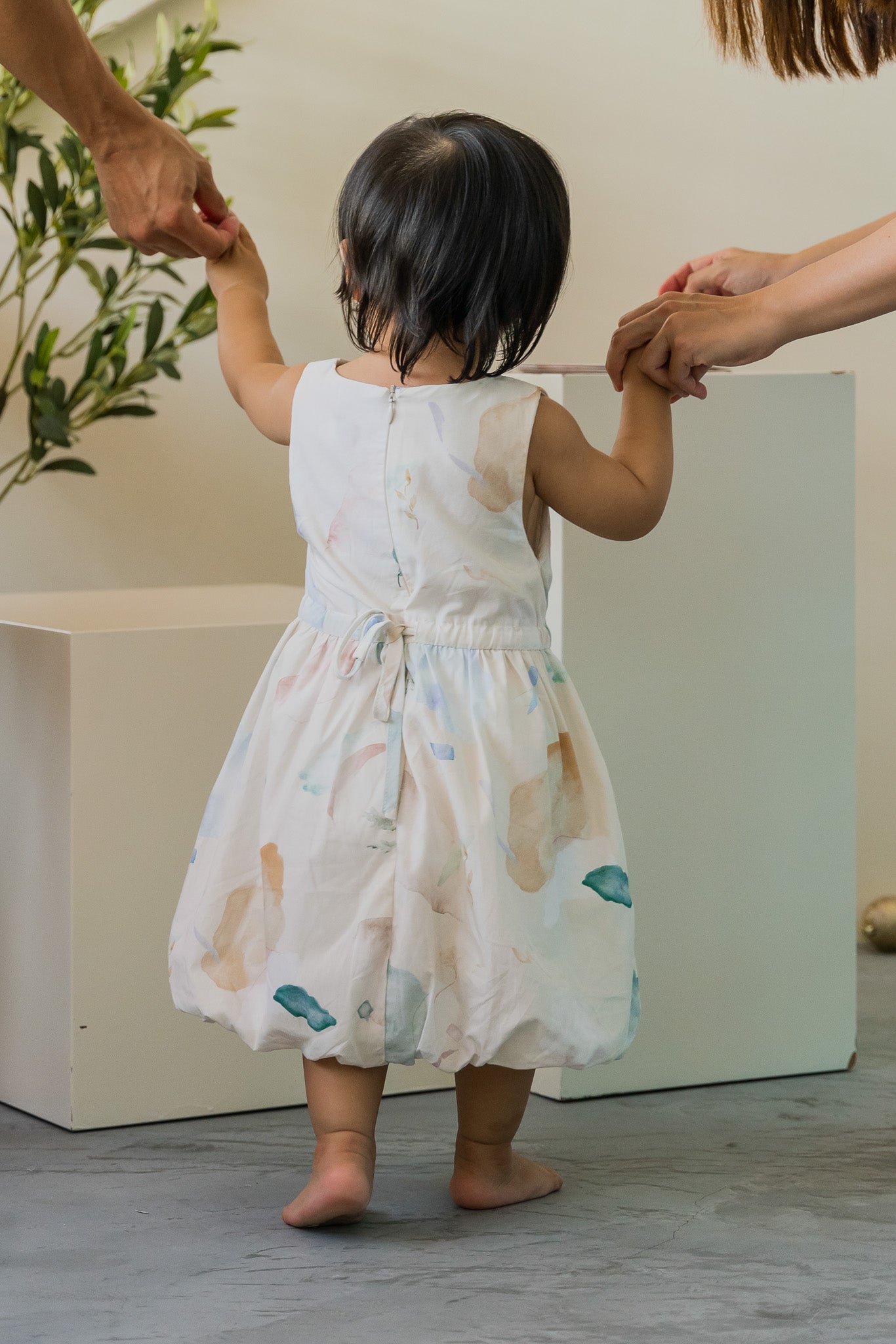 Spring Serenity Kid's Dress in Tranquility