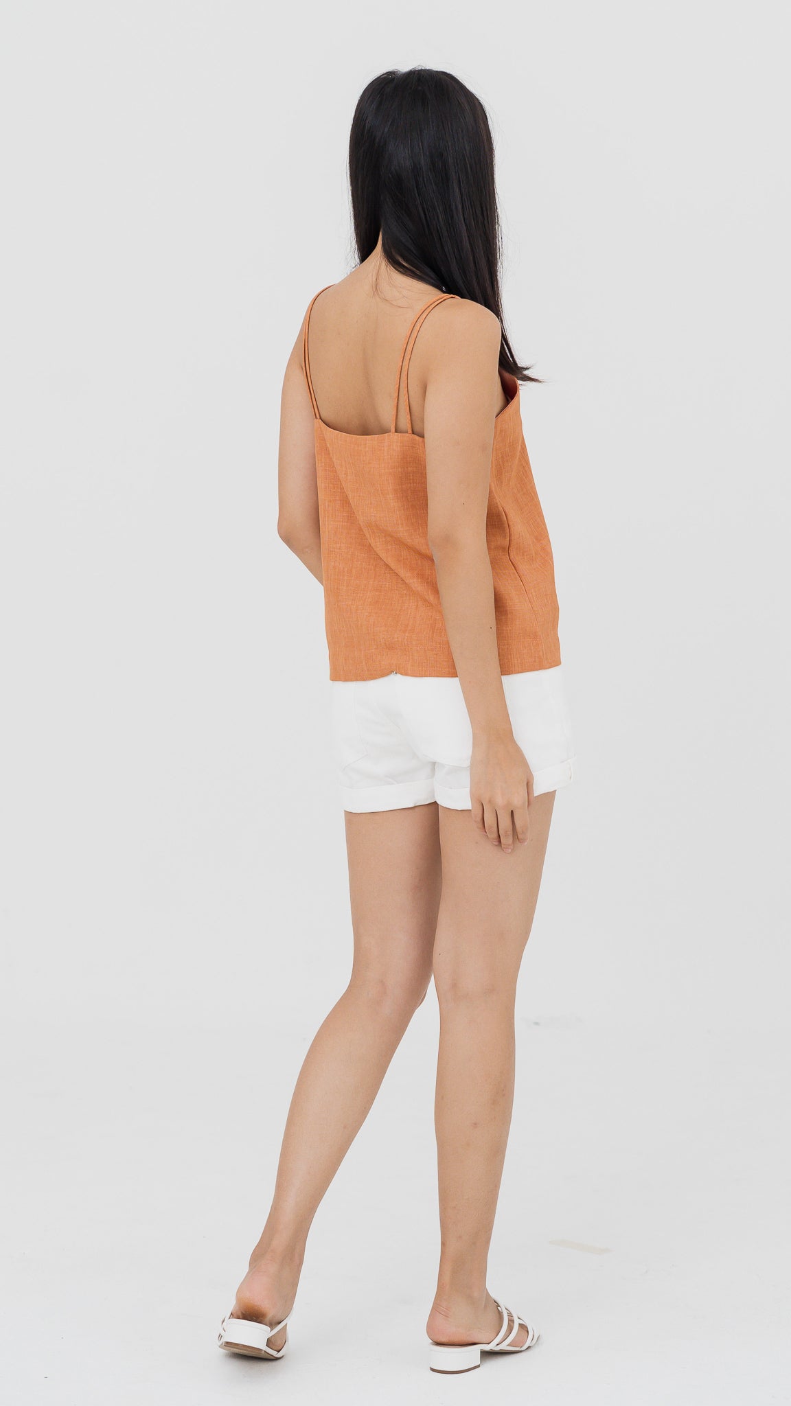 Mica Double Strap Camisole in Orange [ONLINE ONLY]